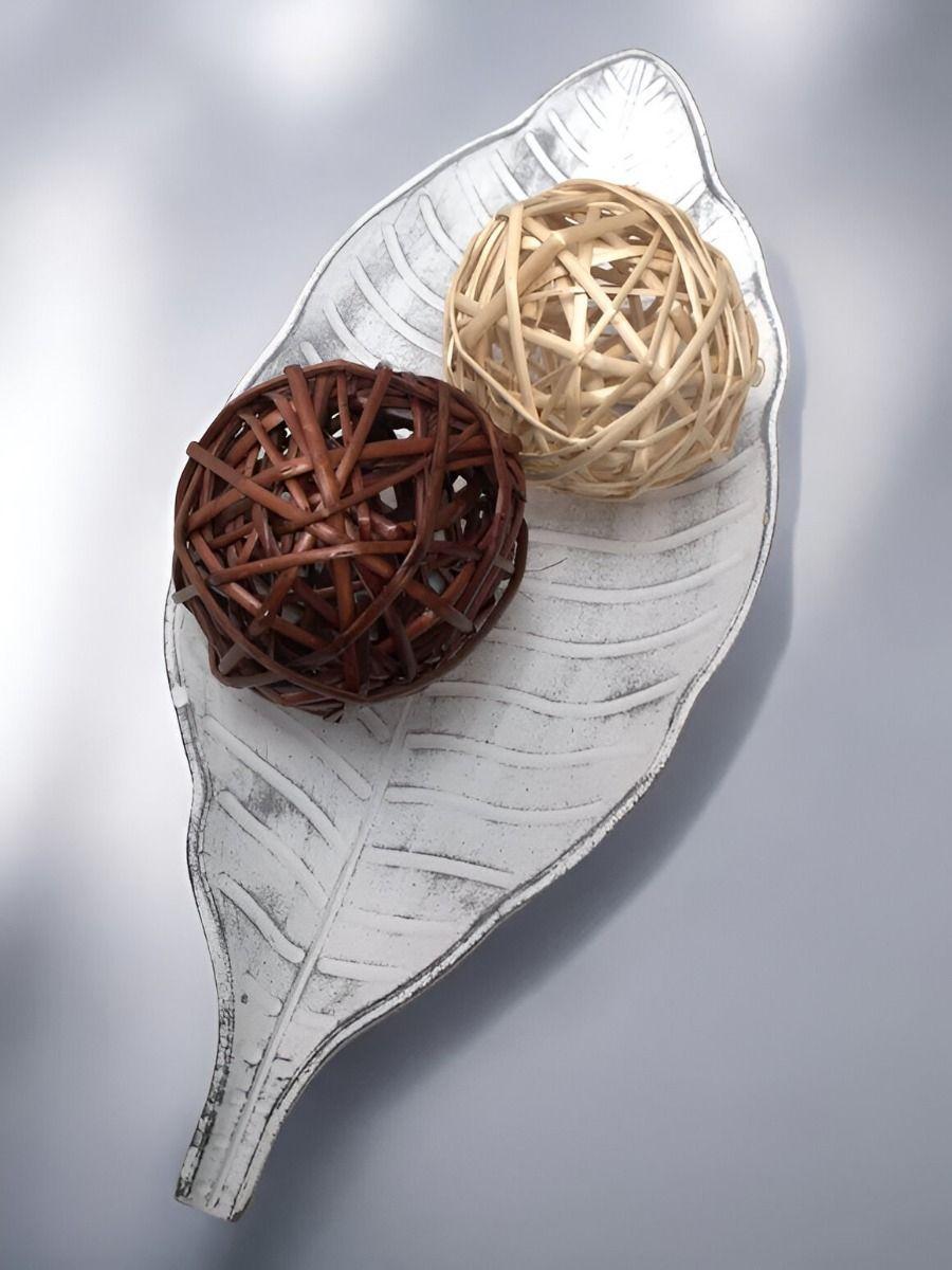 Bolas Decorativas Mimbre Cuencos Adornos Set de 5 Jhn-8