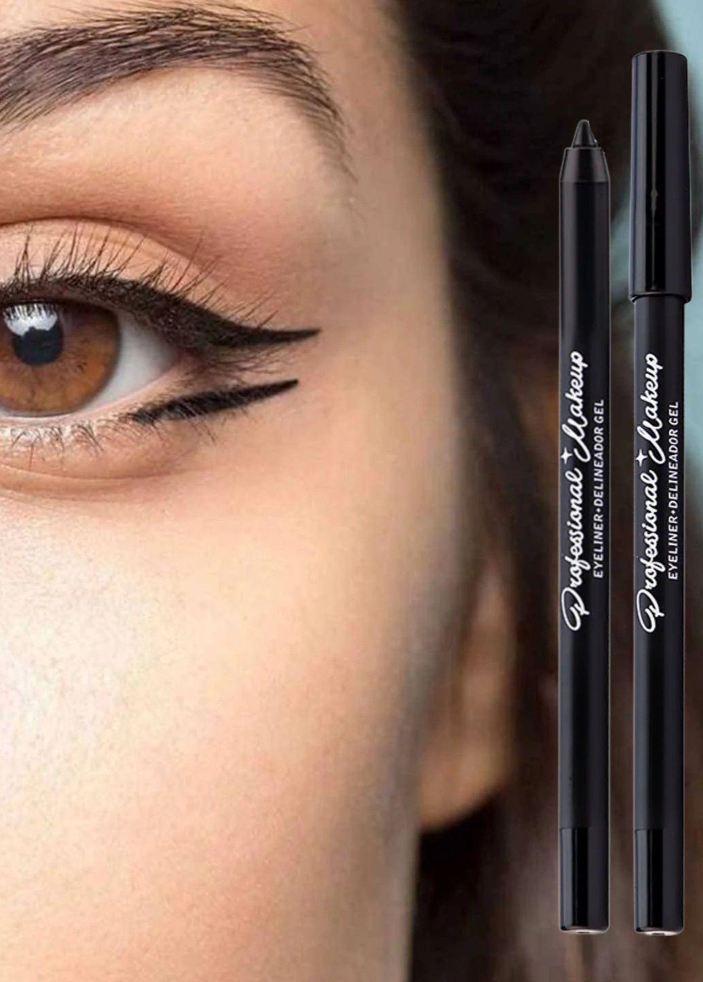 Set 5 Delineador de Ojos Negro Mirada Definida Audaz Jhn-6