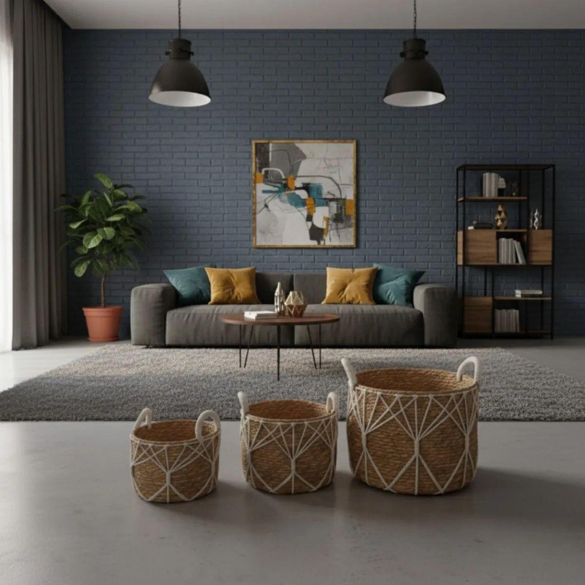 Canastos Decorativos Organizadores Manijas Multiuso AJ-7