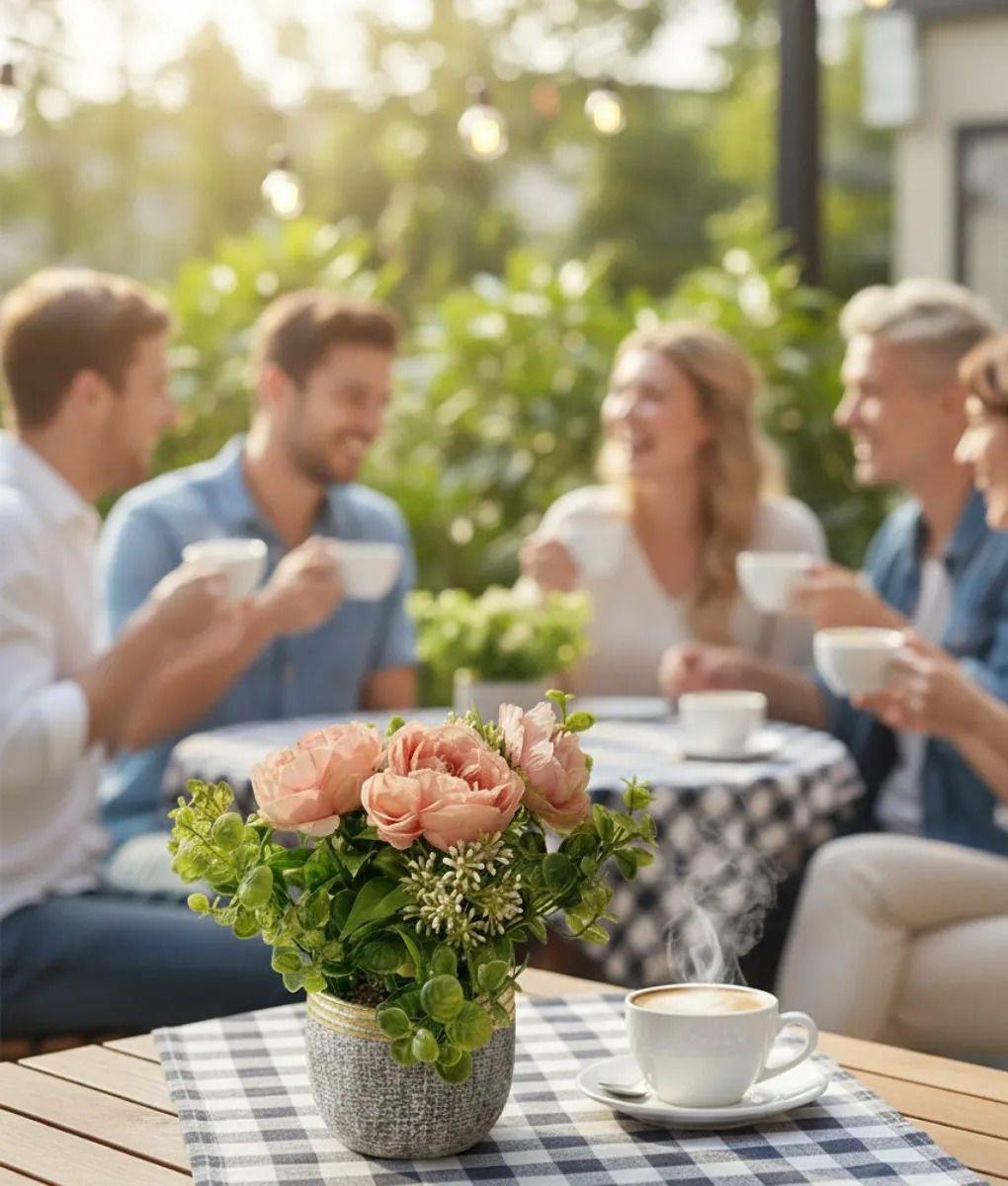 Planta Artificial Decorativa Belleza Floral Adorno Jhn-4