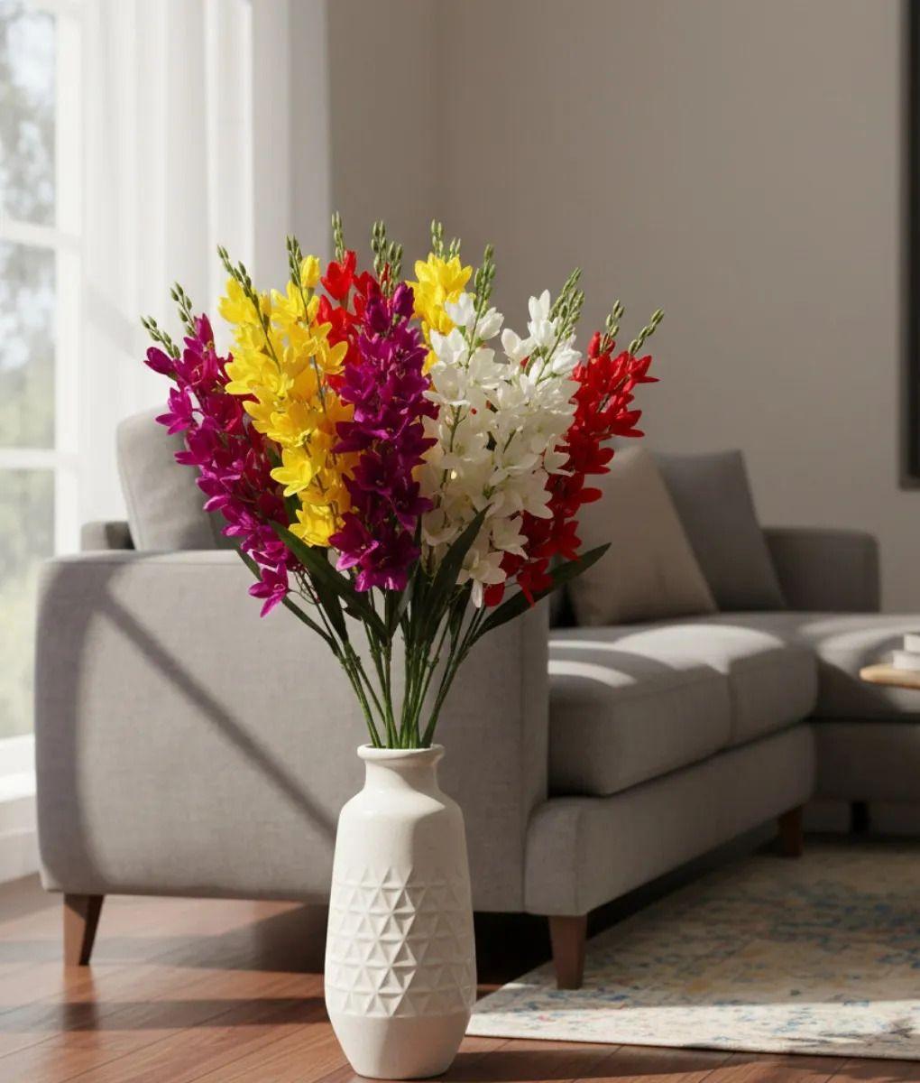 Set 2 Ramo Decorativo Artificial Espigas Florales Adorno Jhn-6