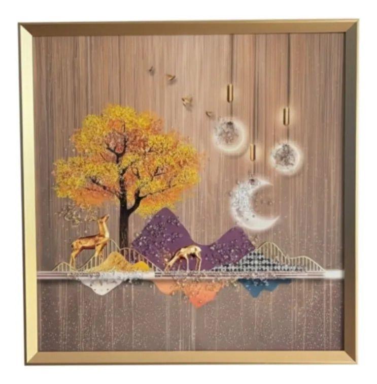 Cuadro Decorativo Moderno Relieve Estilo Naturaleza Jhn-0