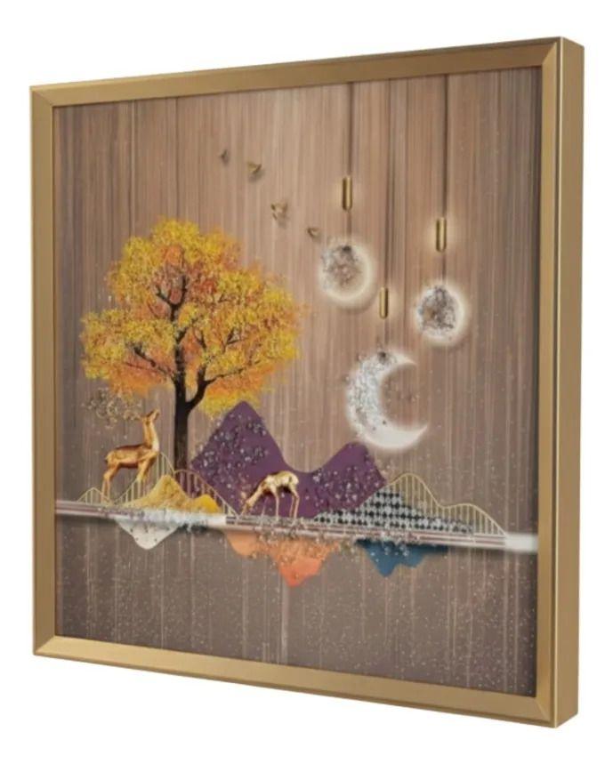 Cuadro Decorativo Moderno Relieve Estilo Naturaleza Jhn-1