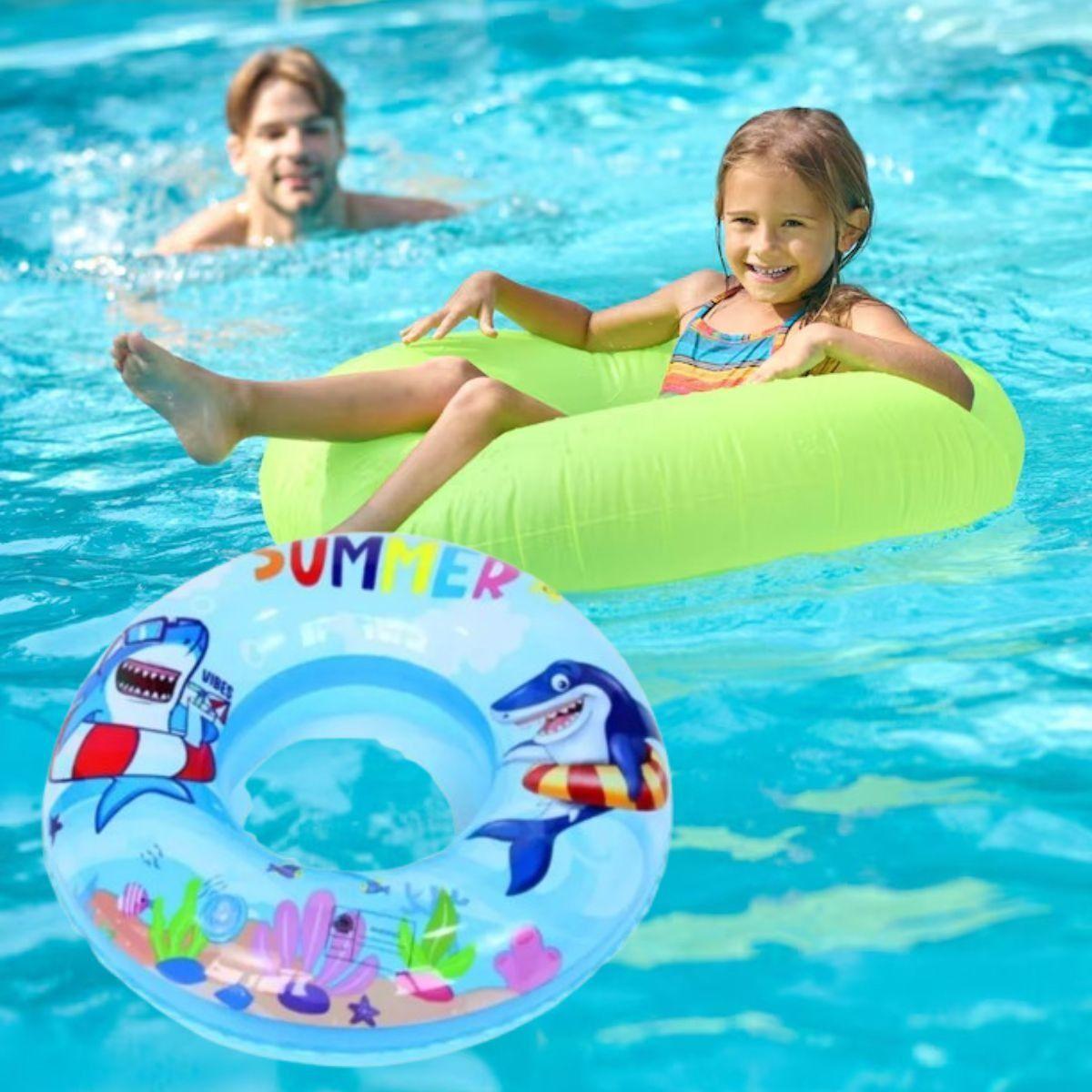 SET 3 FLOTADOR BOYA INFLABLE 80 CM NIÑOS PLAYA PISCINA LAU-5