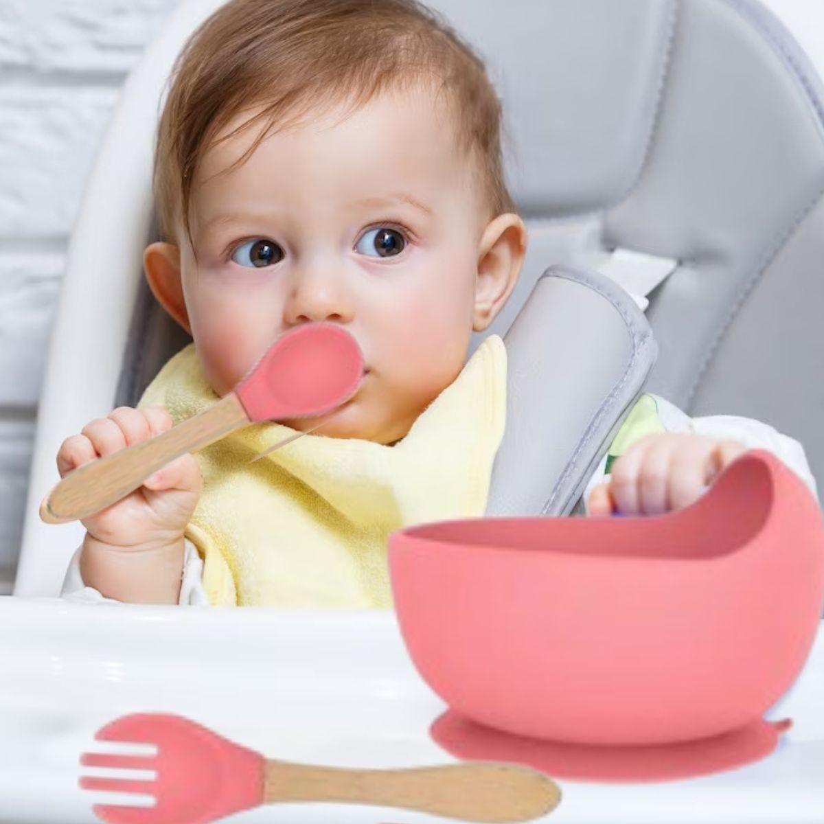 SET ALIMENTACION ELEFANTE BEBE 9 PZA SILICONA DIVERTIDA LAU-1