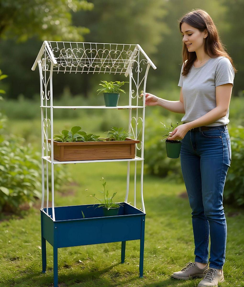 Porta Macetas Decorativo Soporte Plantas Estante Jhn-3