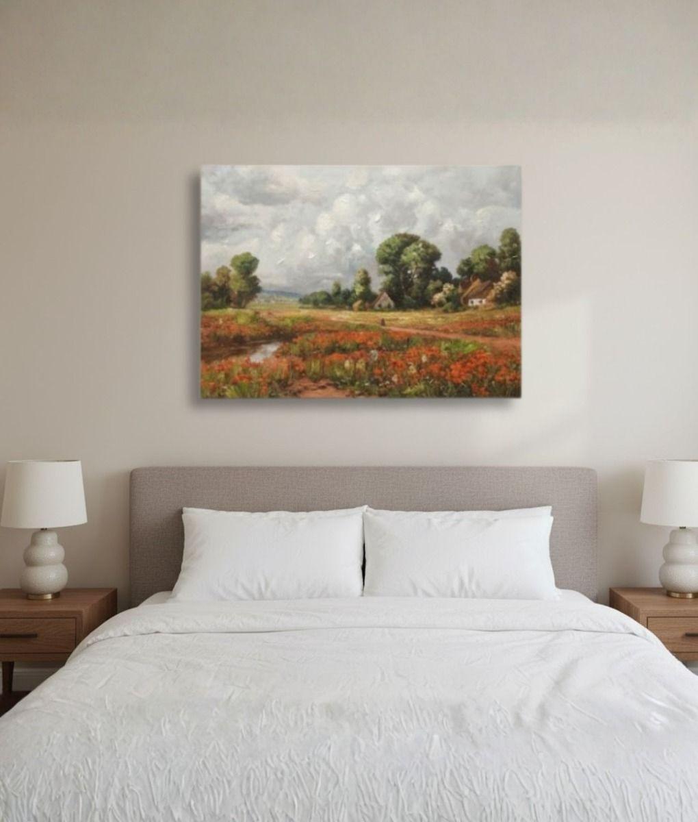 Cuadro Decorativo Paisaje Campo Arte Pared Adorno Hogar Jhn-6