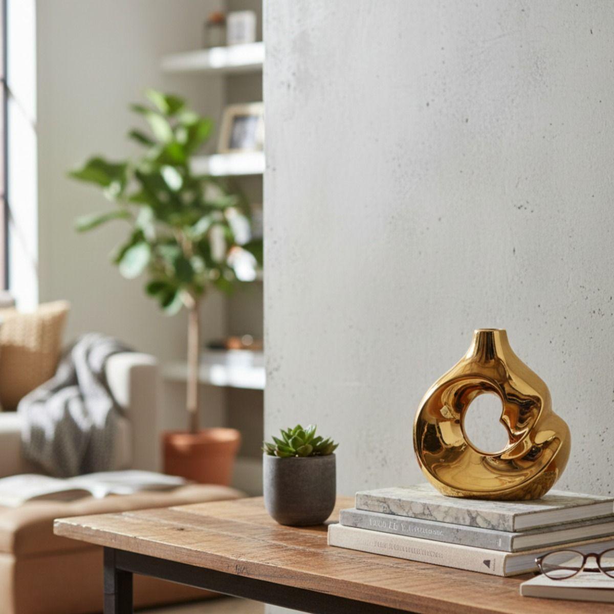 Florero Decorativo Jarrón Diseño Vanguardista Adorno Jhn-7