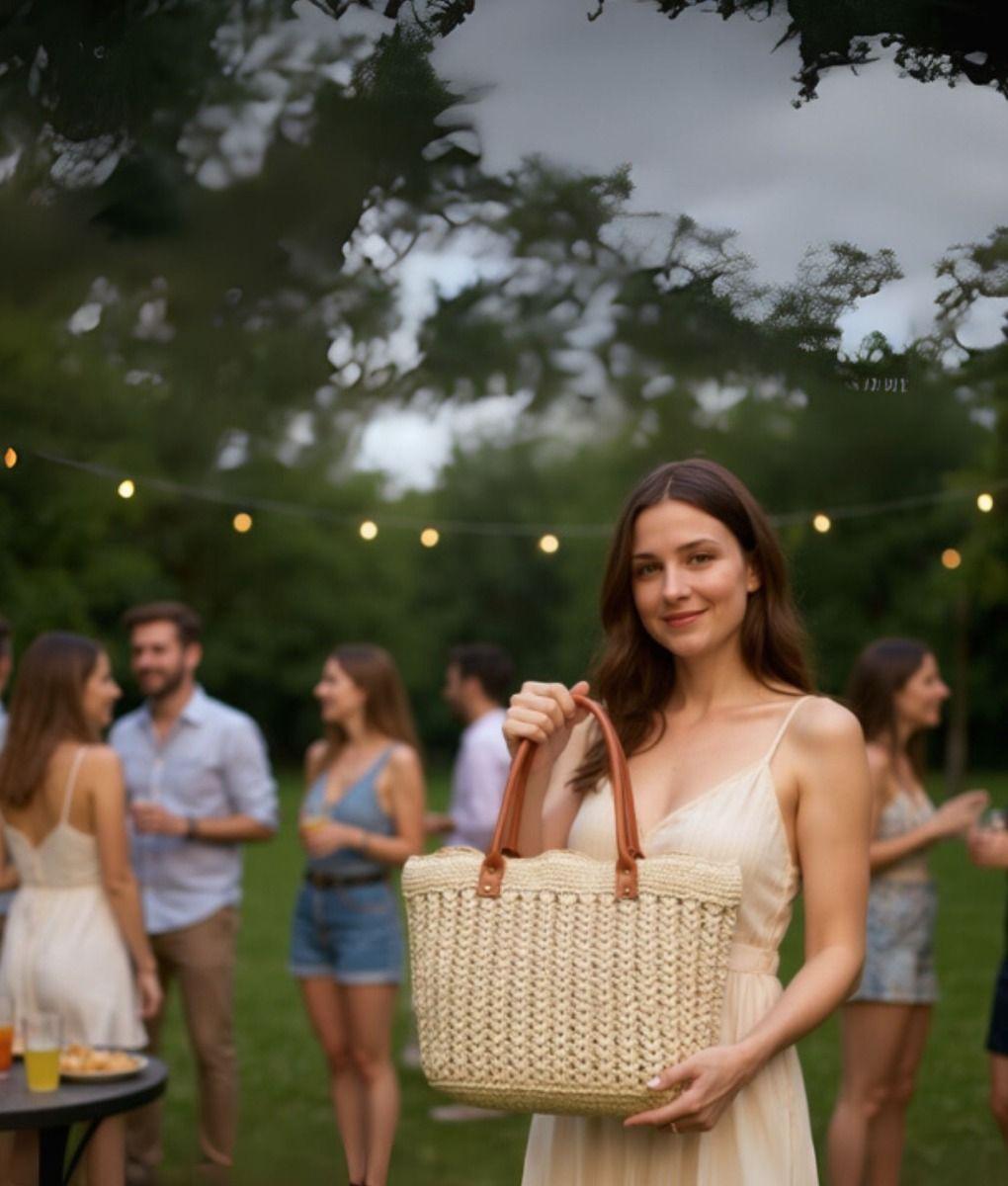 Cartera Moderna Tejida Bolso Diseño Minimalista Jhn-2