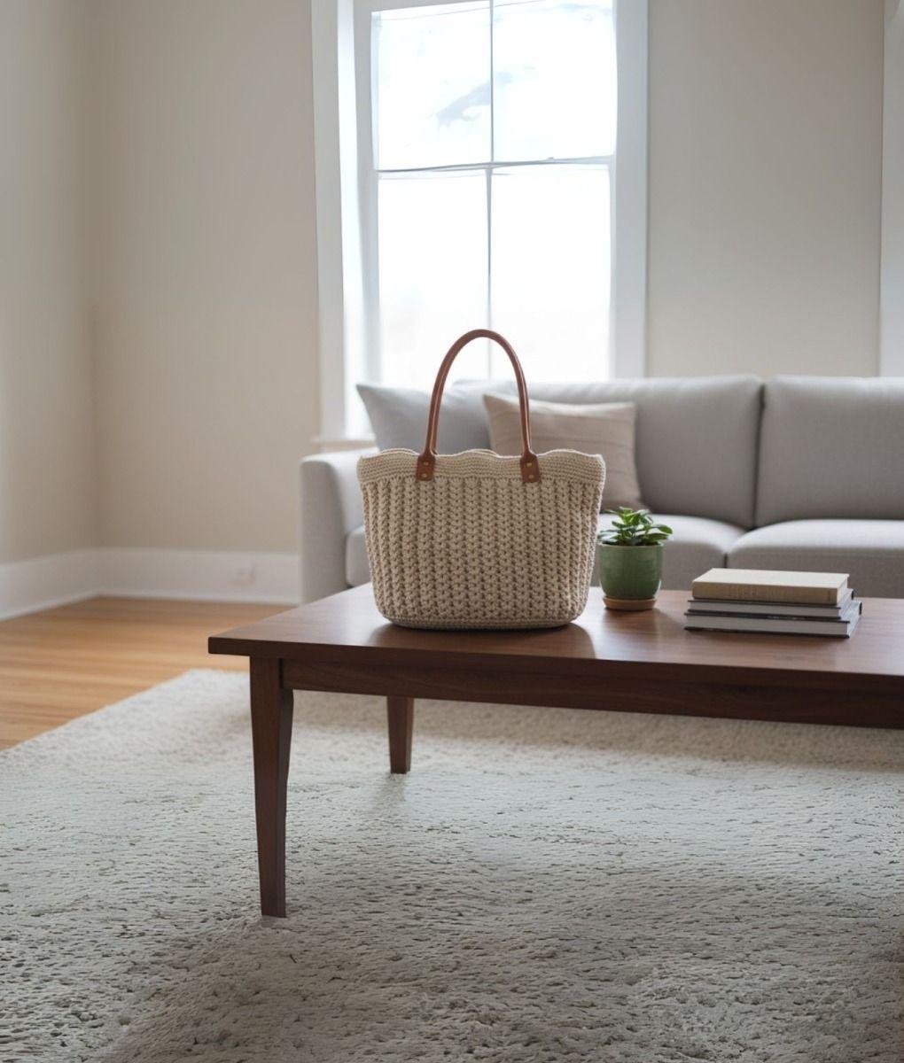 Cartera Moderna Tejida Bolso Diseño Minimalista Jhn-8