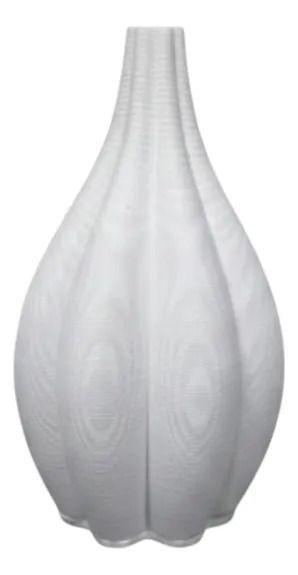 Florero Decorativo Estriado Escultórico Estilo Moderno AJ-0