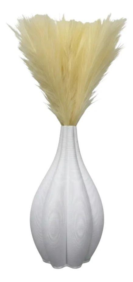 Florero Decorativo Estriado Escultórico Estilo Moderno AJ-1