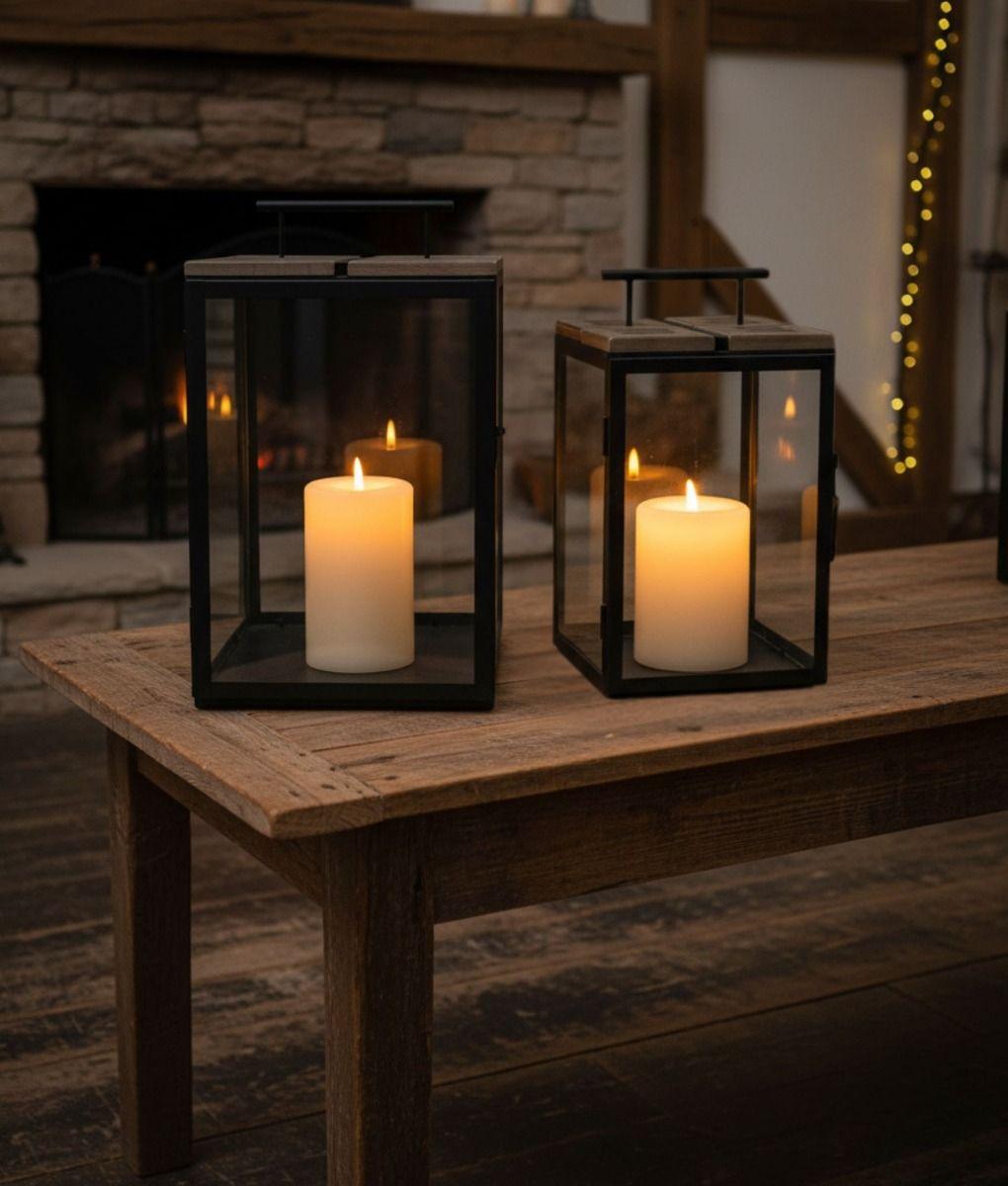 Set 2 Portavelas Diseño Moderno Decorativo Adorno Hogar Jhn-5