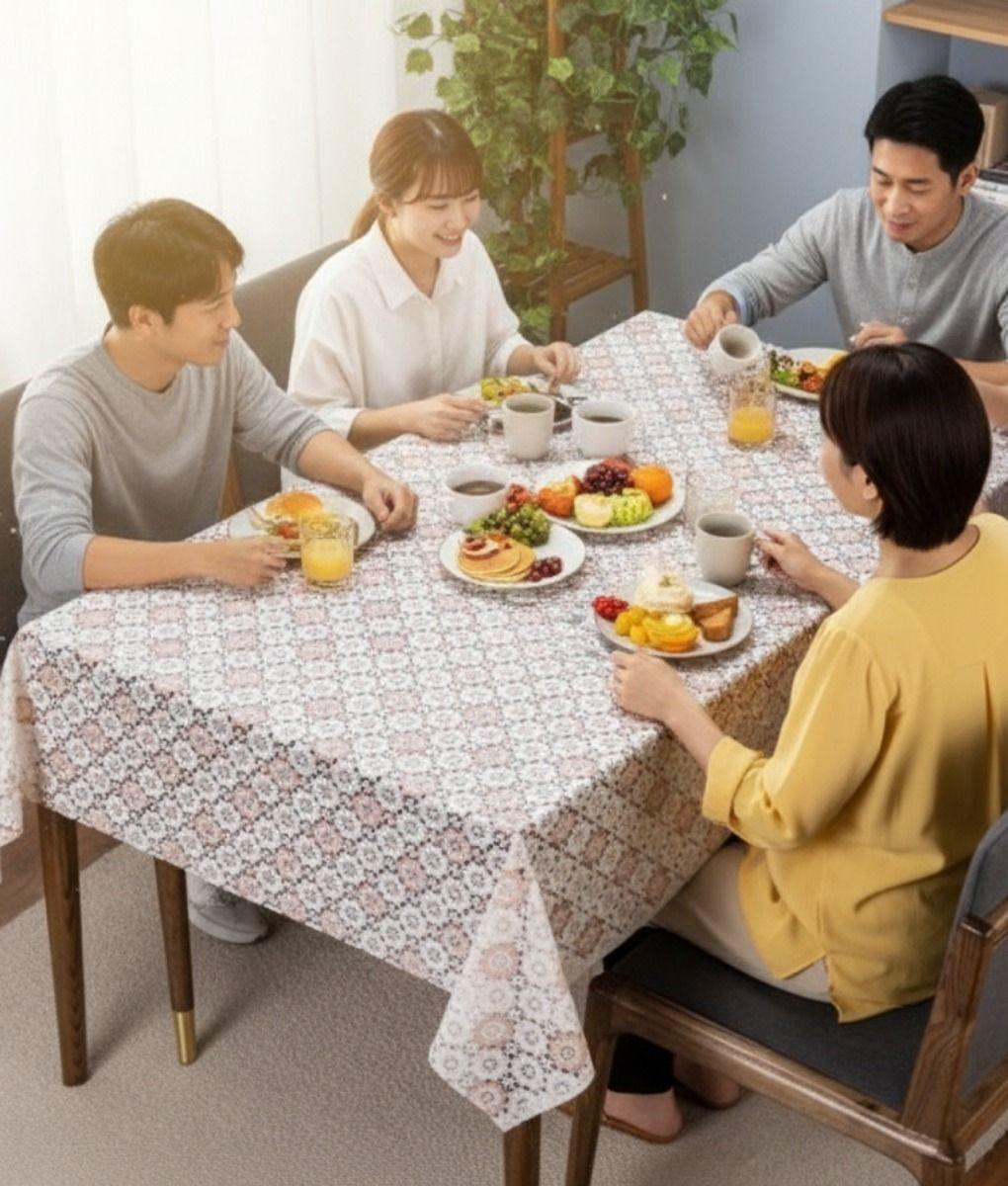 Mantel Decorativo Diseño Encaje Geométrico Moderno Jhn-5