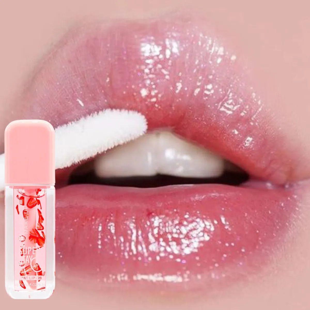 Set 2 Brillos Labiales Aceite Anti Resecamiento Glow ALJ-6