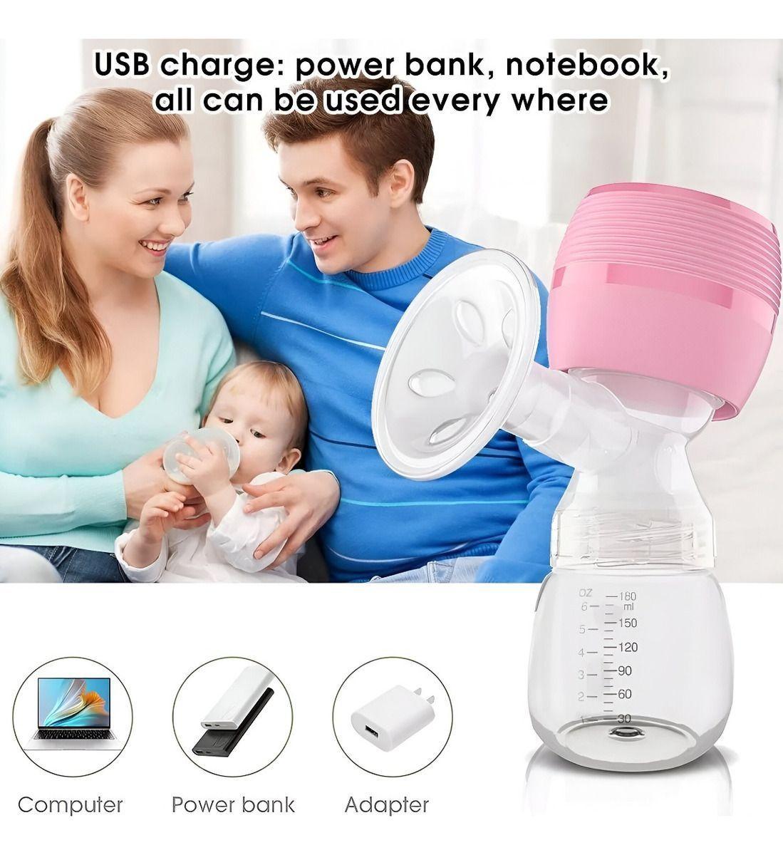 Sacaleche Extractor Leche Recargable USB Portátil Jhn-3