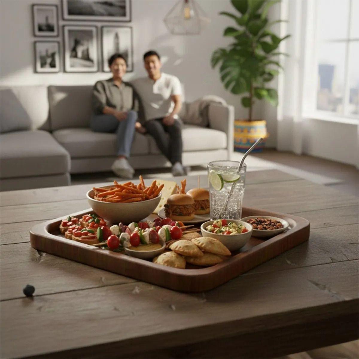 Set 3 Bandeja Decorativa Multiuso Diseño Minimalista Jhn-2