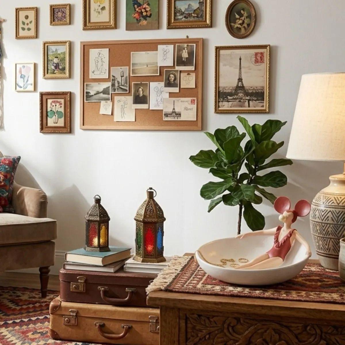 Centro Mesa Decorativo Figura Cuenco Recibidor Hogar ALJ-4