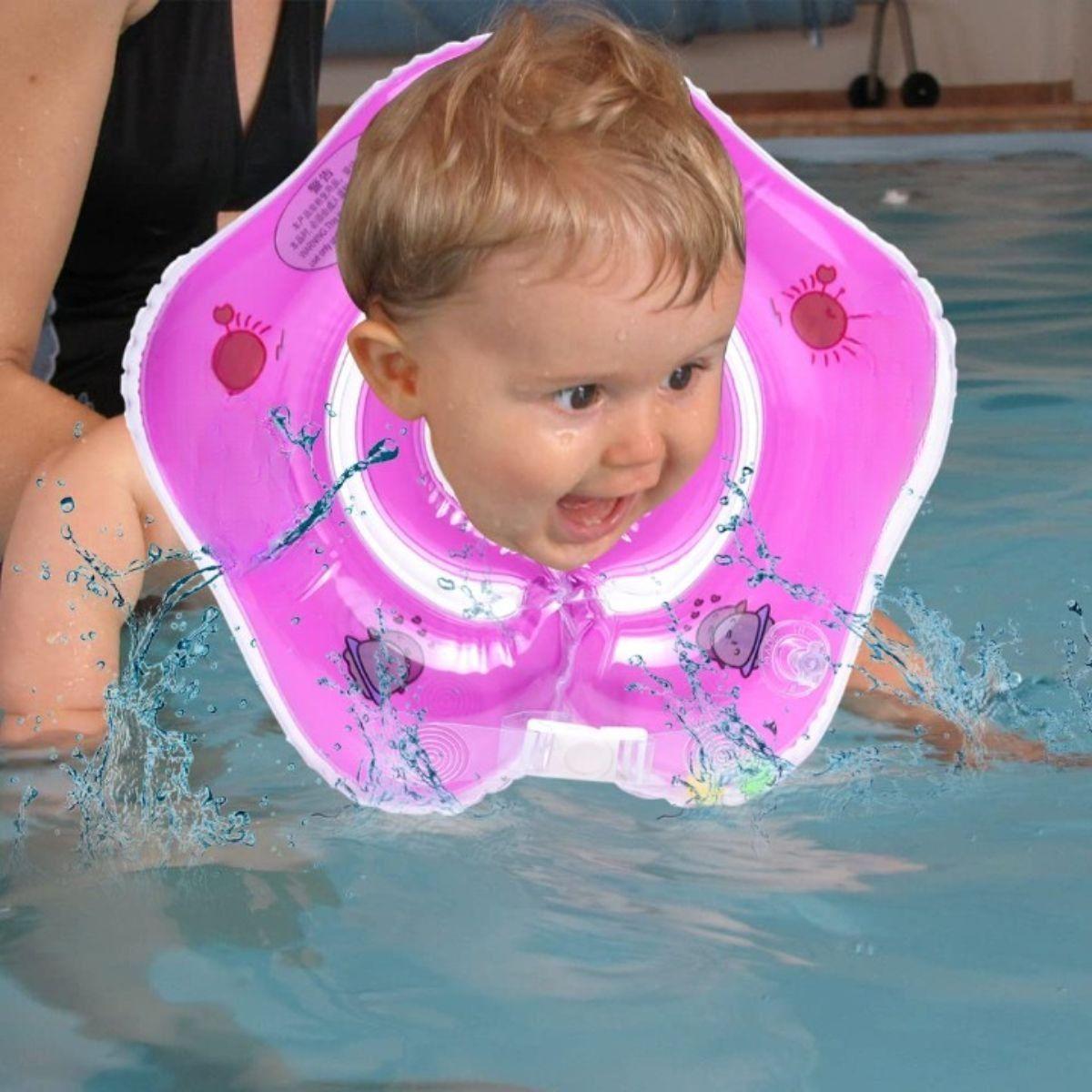 SET 2 FLOTADOR INFLABLE NATACION PARA CUELLO BEBE NIÑOS LAU-1