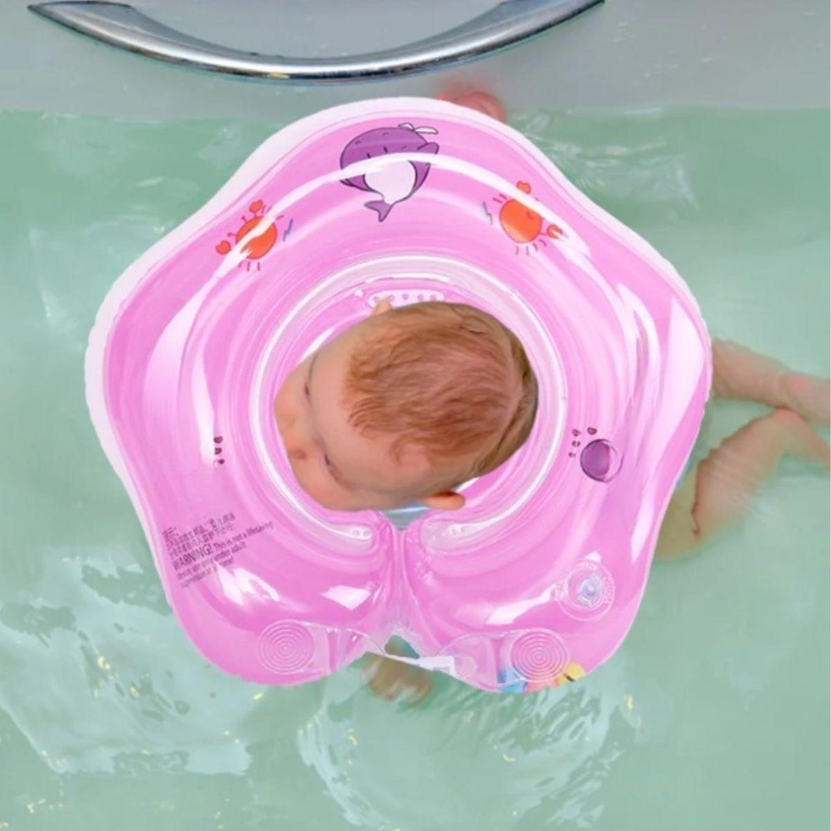 SET 2 FLOTADOR INFLABLE NATACION PARA CUELLO BEBE NIÑOS LAU-4