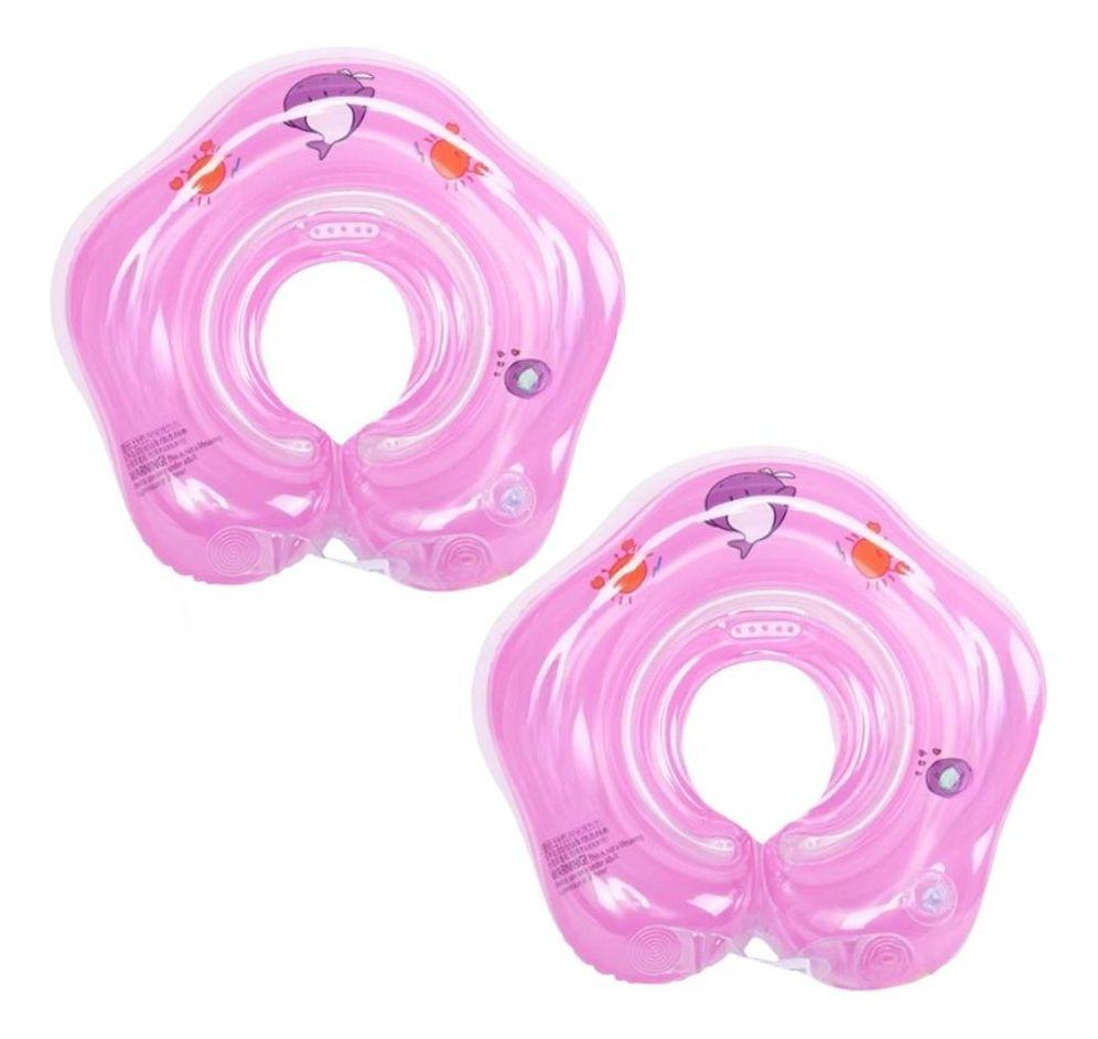 SET 2 FLOTADOR INFLABLE NATACION PARA CUELLO BEBE NIÑOS LAU-5