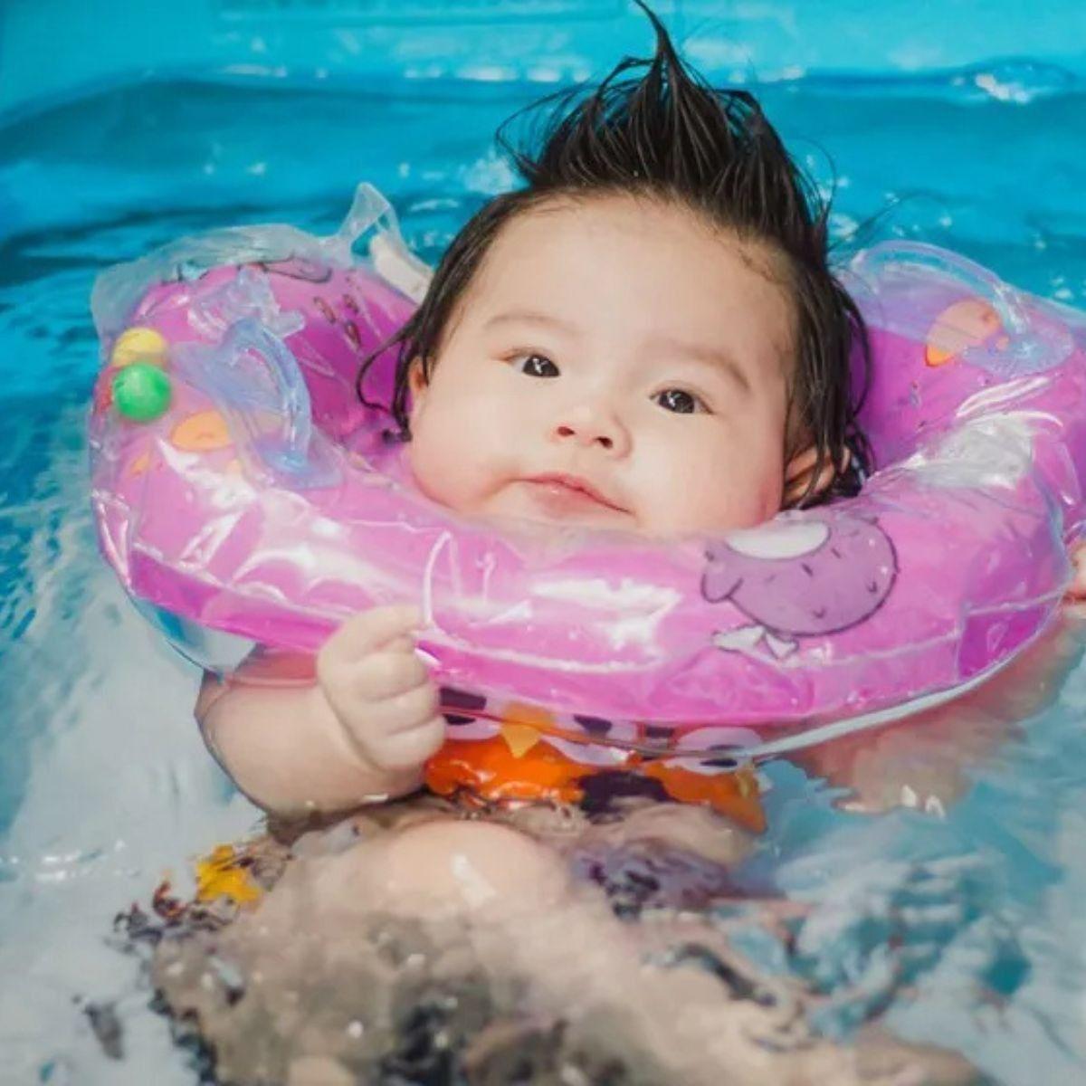 SET 2 FLOTADOR INFLABLE NATACION PARA CUELLO BEBE NIÑOS LAU-8