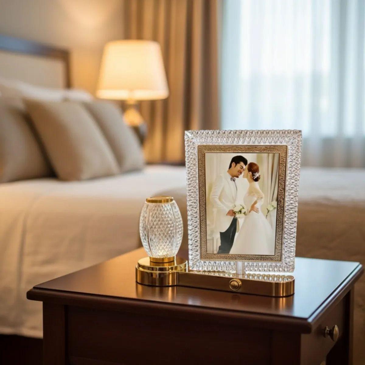 Portarretrato Marco Foto Centro Decorativo Iluminado Jhn-9