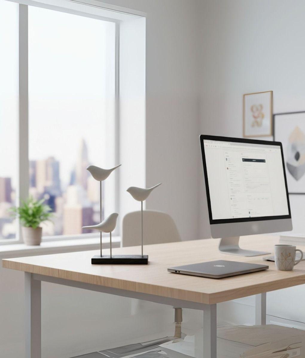 Figura Decorativa Aves Minimalista Naturaleza Hogar Jhn-6