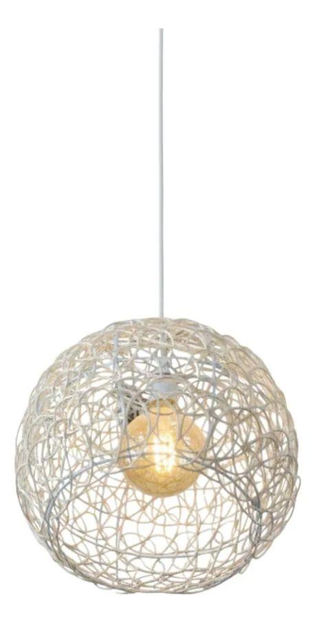 Lámpara Colgante Techo Esfera Tejida Estilo Nórdico Boho Jhn-0