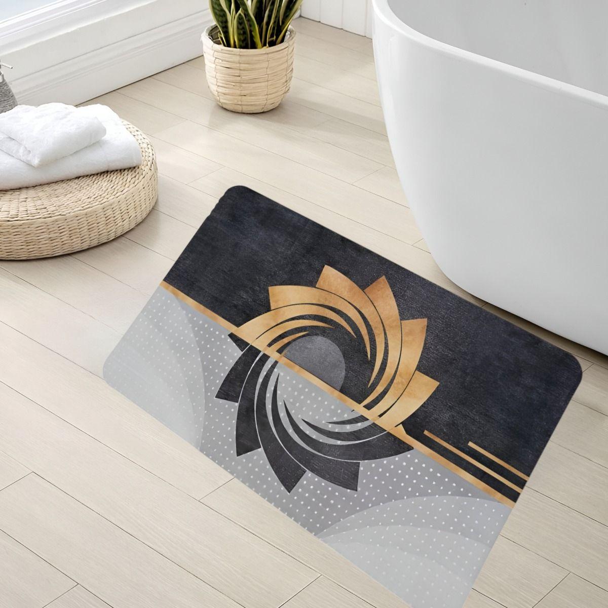 Set 2 Alfombra Baño Antideslizante Suave Absorbente Jhn-9