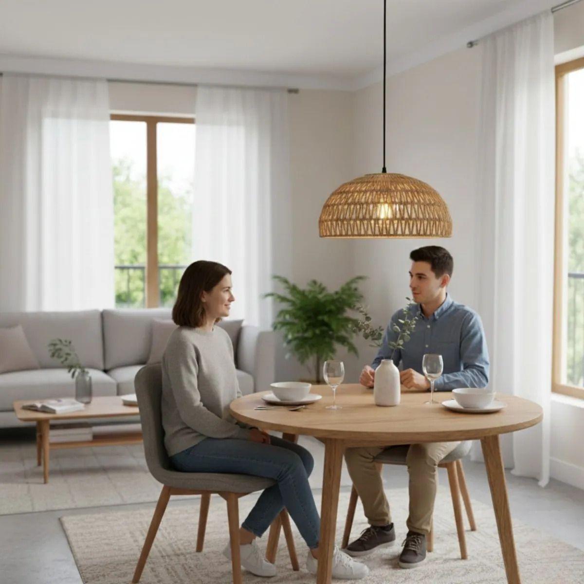 Lámpara Colgante Techo Diseño Natural Estilo Boho Jhn-3