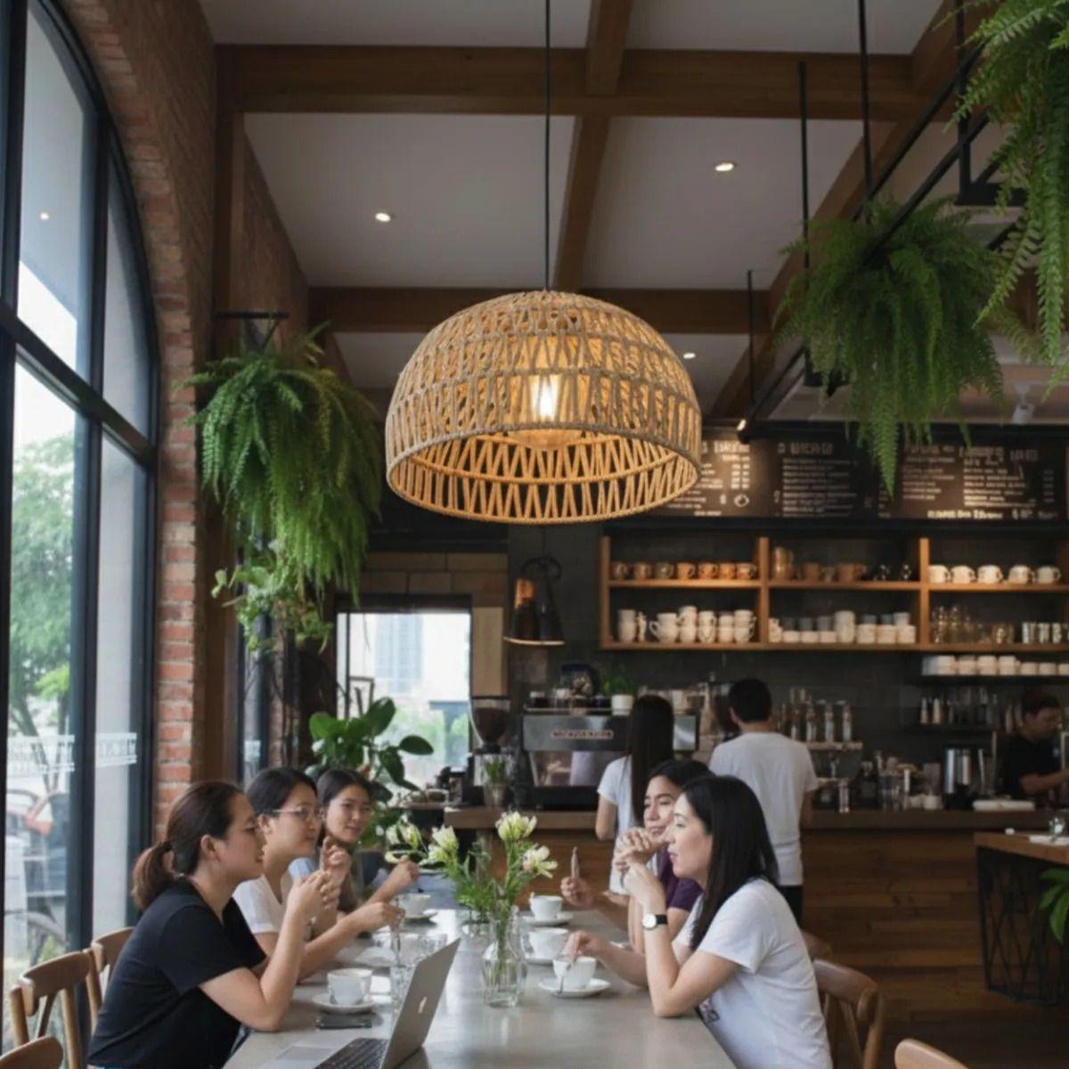 Lámpara Colgante Techo Diseño Natural Estilo Boho Jhn-4