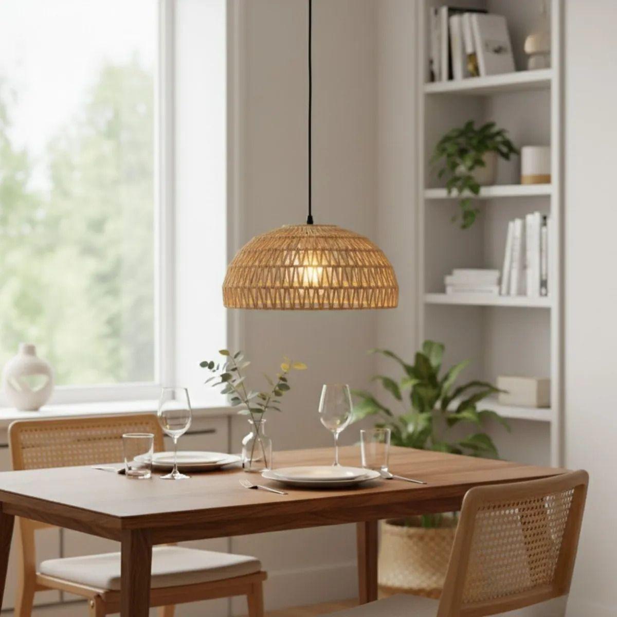 Lámpara Colgante Techo Diseño Natural Estilo Boho Jhn-8