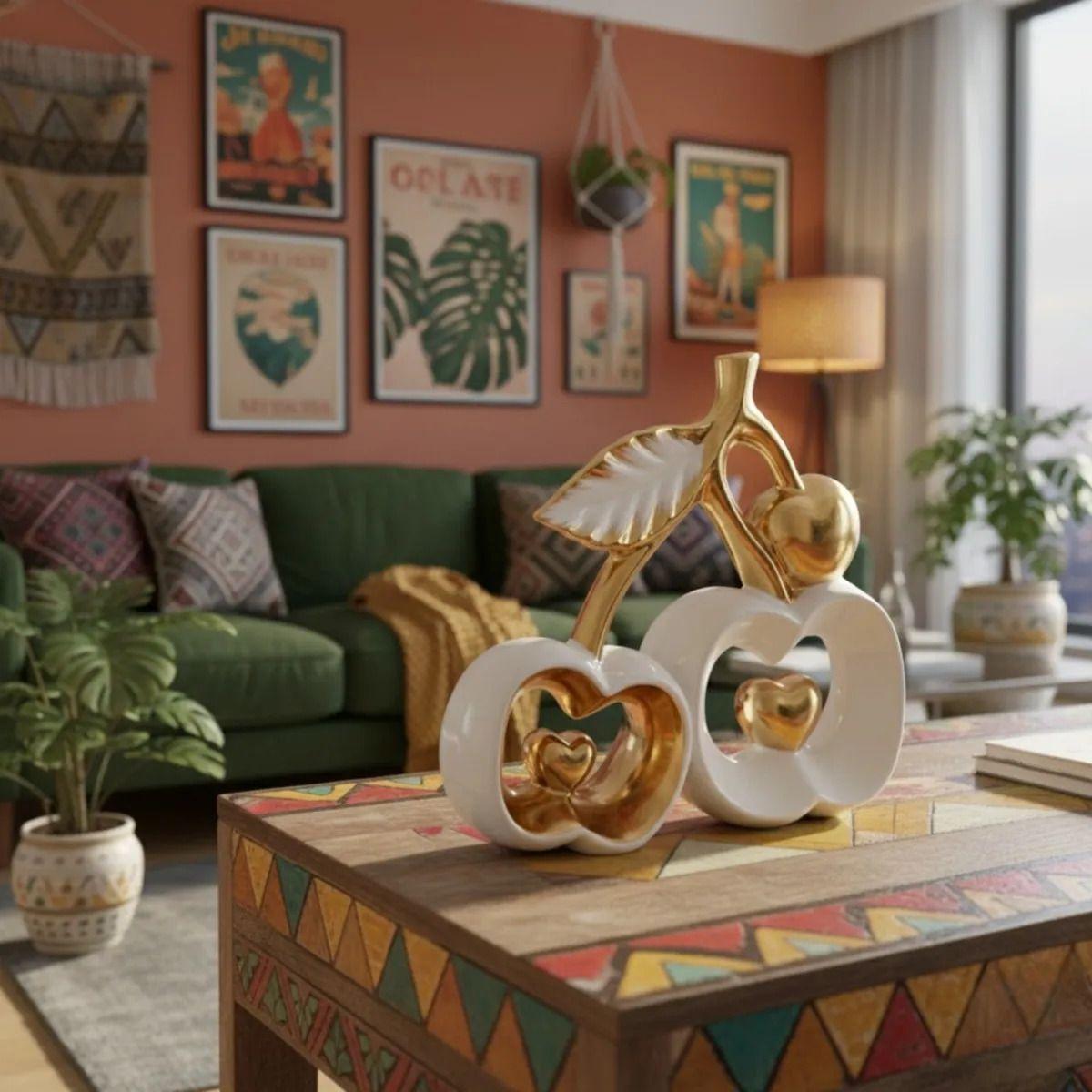 Figura Decorativa Adorno Estatua Frutal Naturaleza Jhn-7