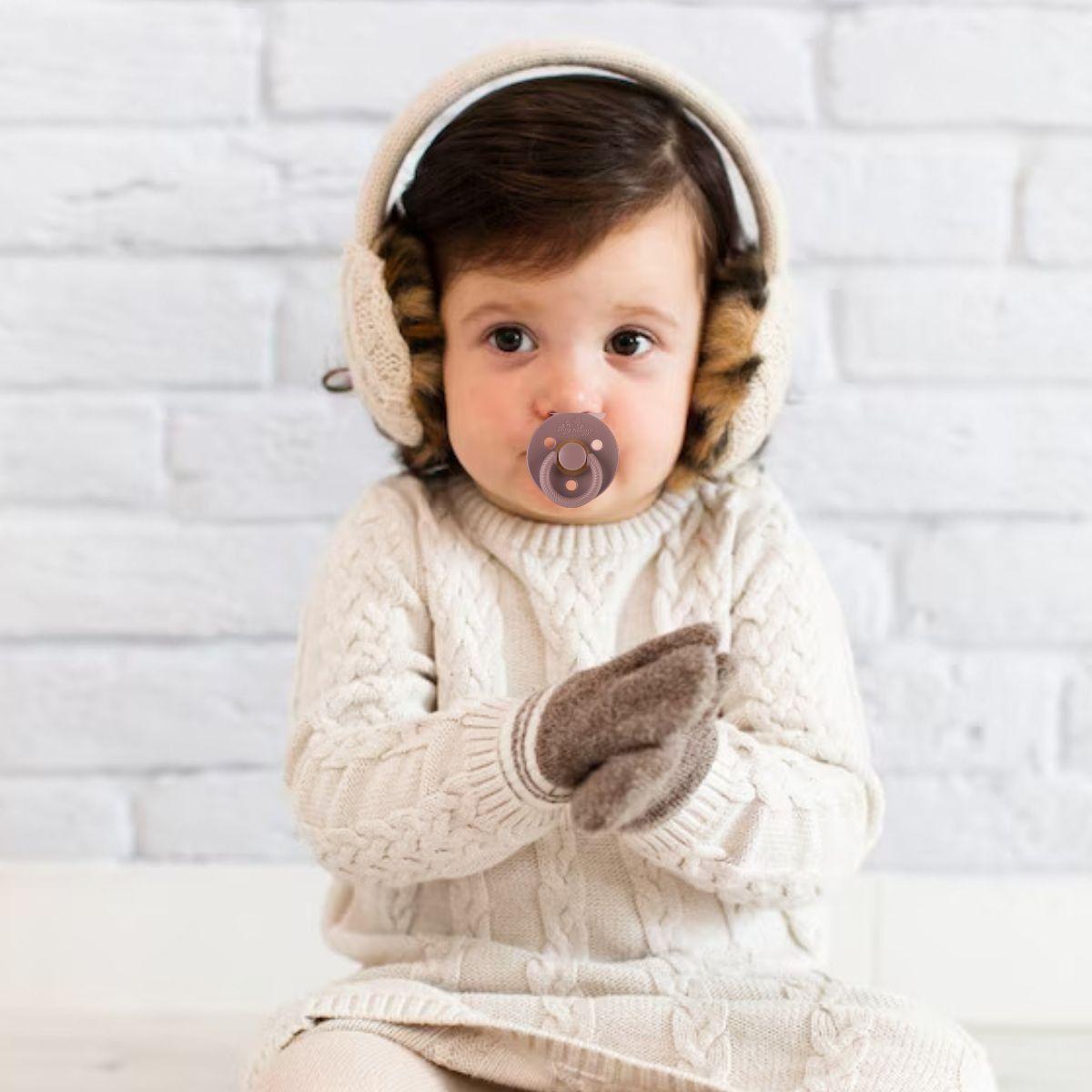 SET 2 CHUPETE GOMA NATURAL COMODO SUAVE PARA BEBE LAU-1