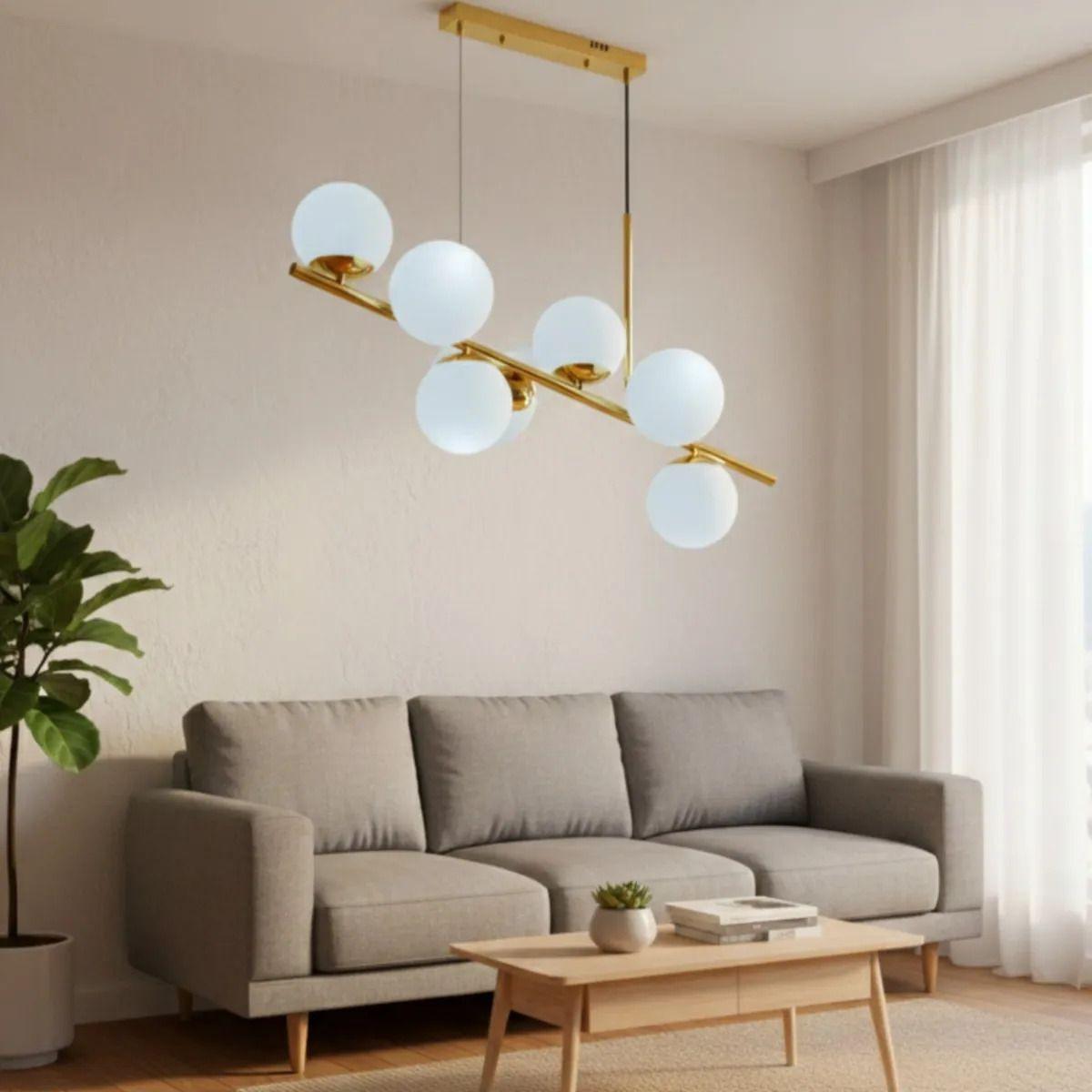 Lámpara Techo Diseño Suspensión Orbital Colgante Hogar Jhn-8