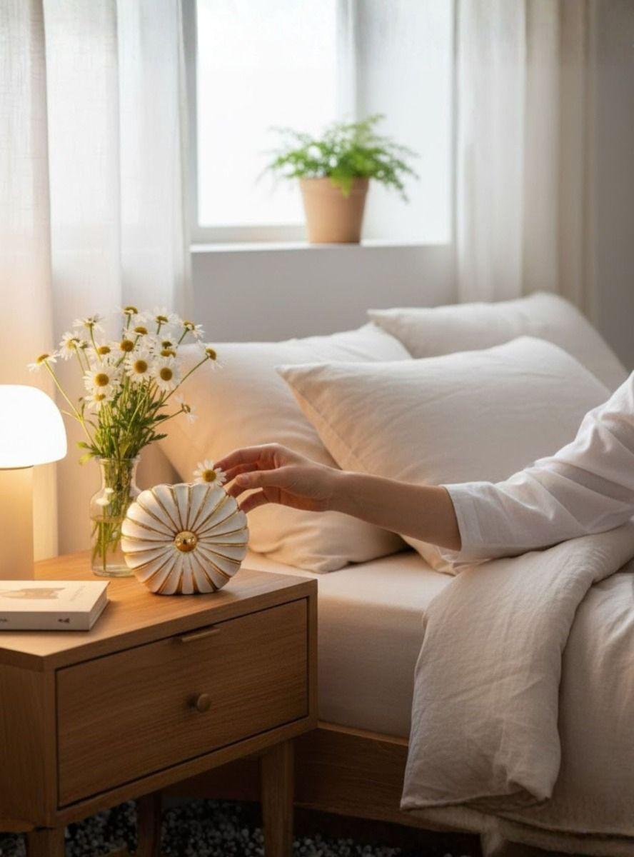 Florero Decorativo Elegante Detalle Ornamental Contraste Jhn-3