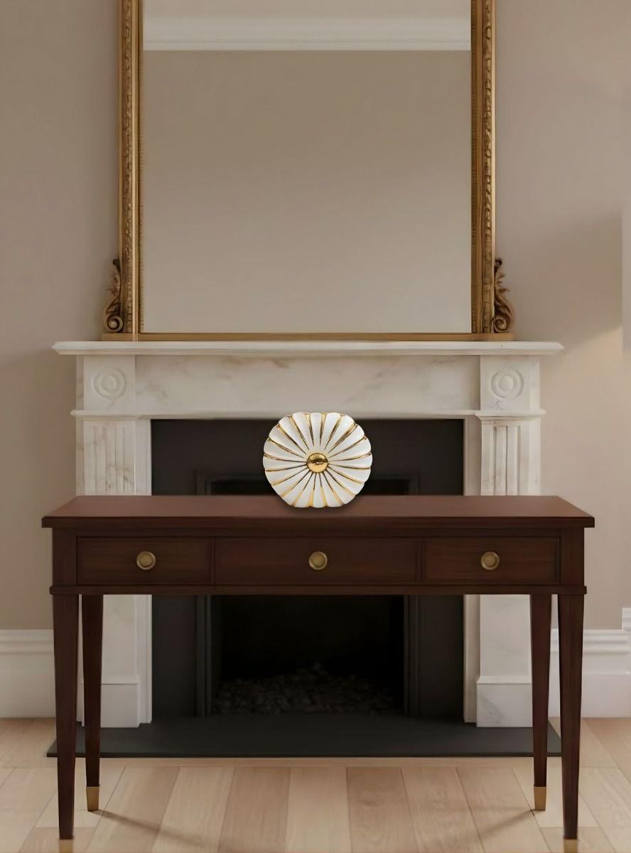 Florero Decorativo Elegante Detalle Ornamental Contraste Jhn-5