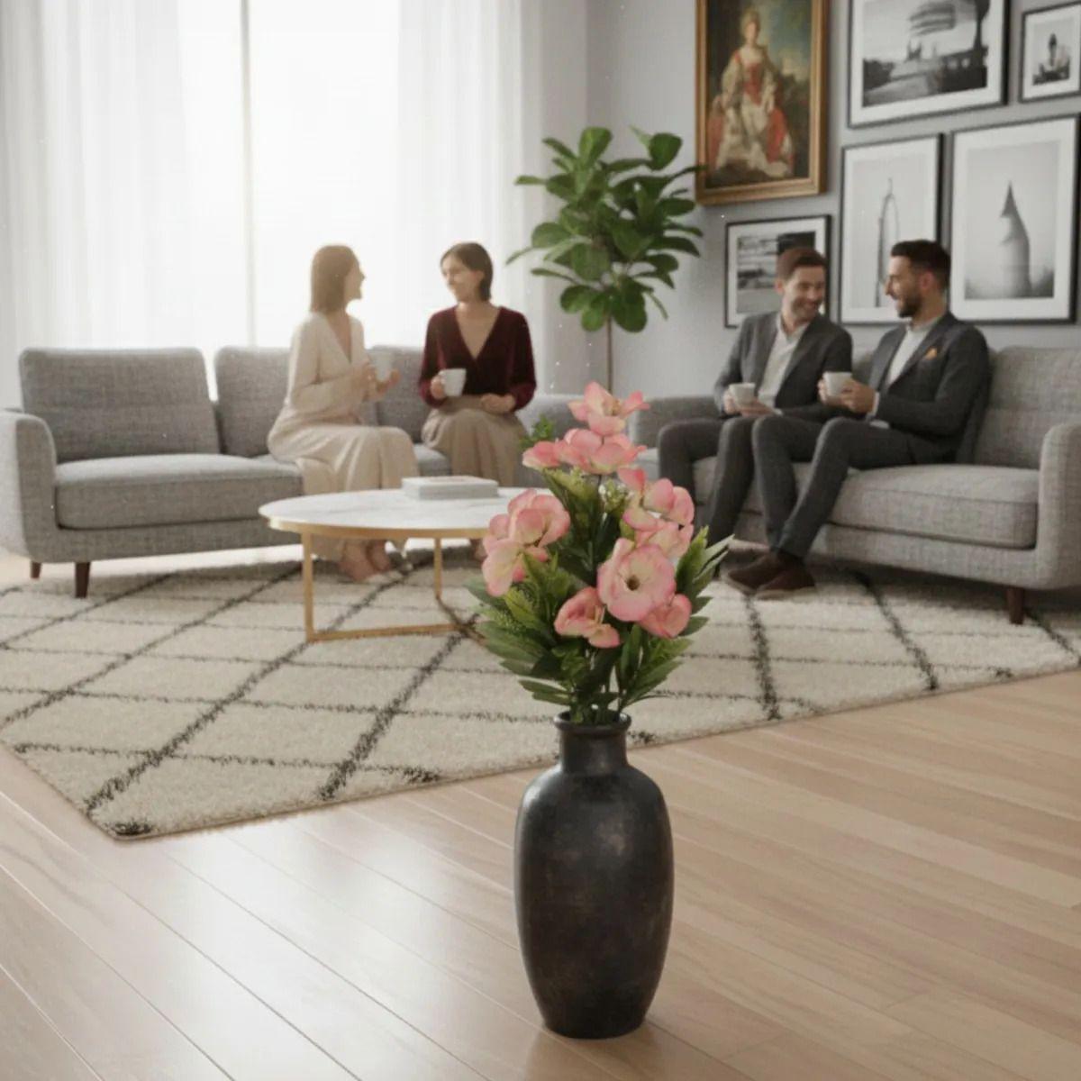 Ramo Flores Artificial Elegancia Floral Hogar Adorno Jhn-2