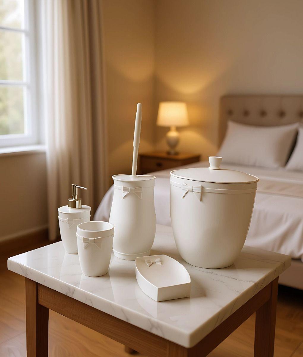 Set Accesorios Baño Decoración Lujo Minimalista Hogar Jhn-4