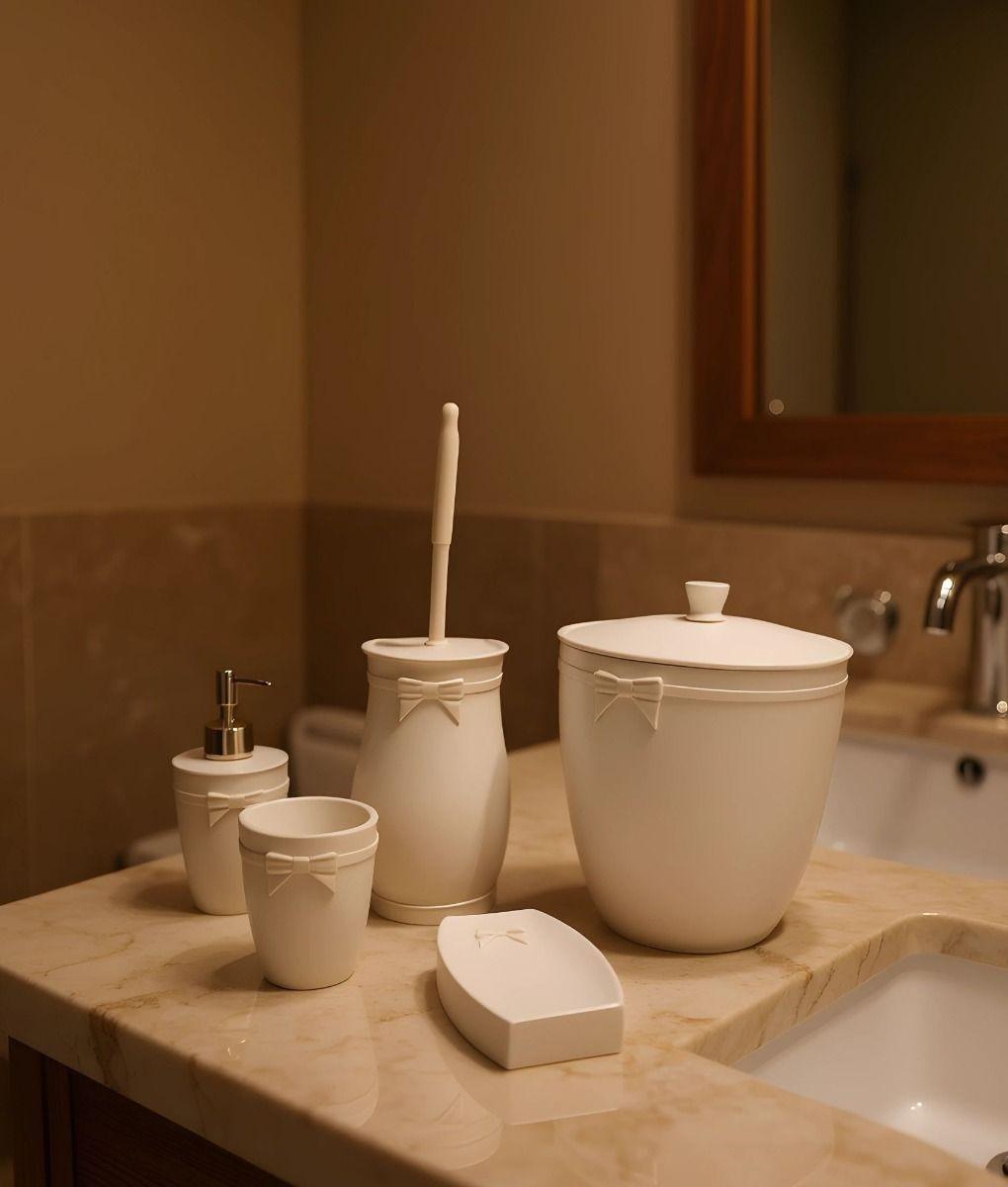 Set Accesorios Baño Decoración Lujo Minimalista Hogar Jhn-5