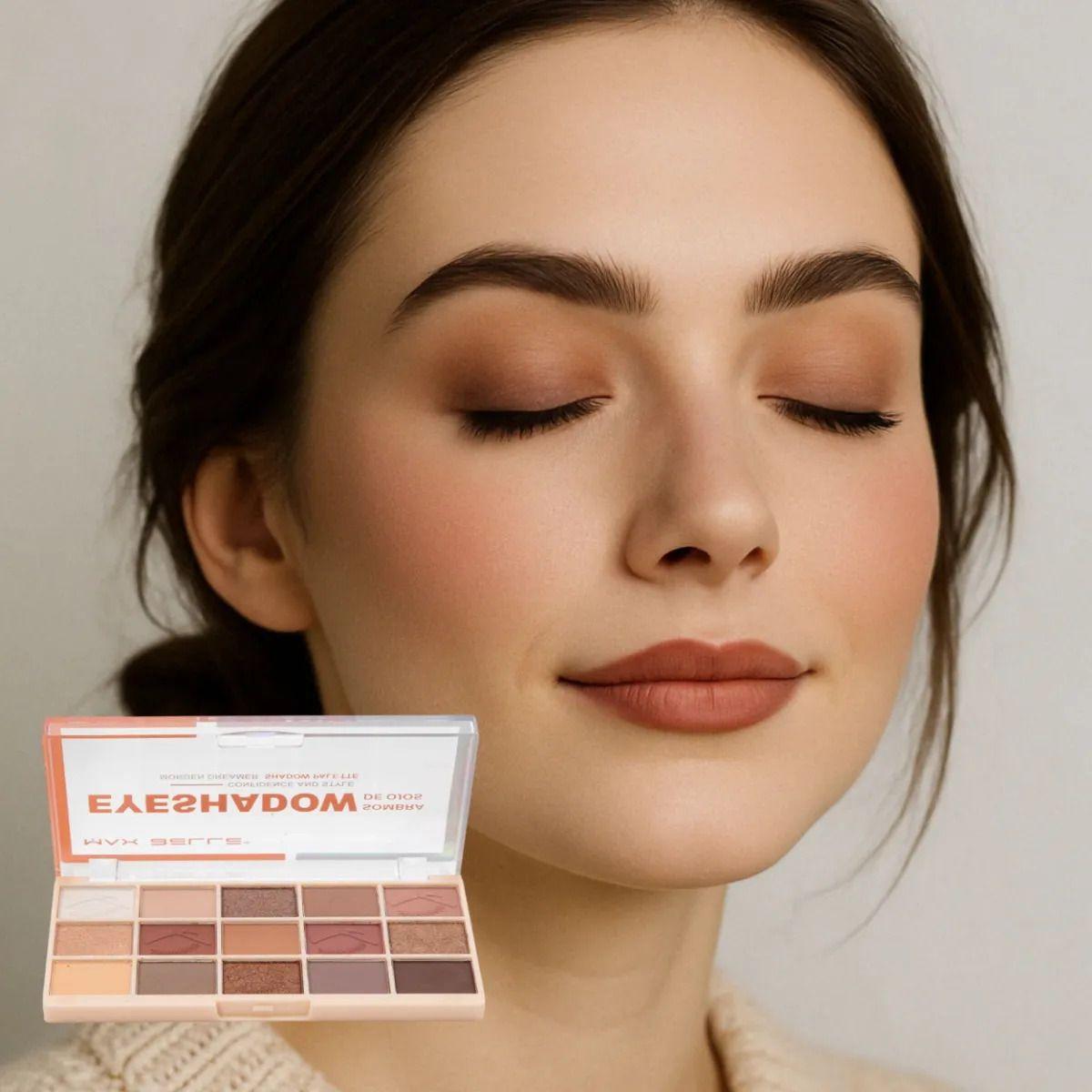 Paleta Sombras Ojos 15 Tonos Pigmentación Profesional ALJ-6