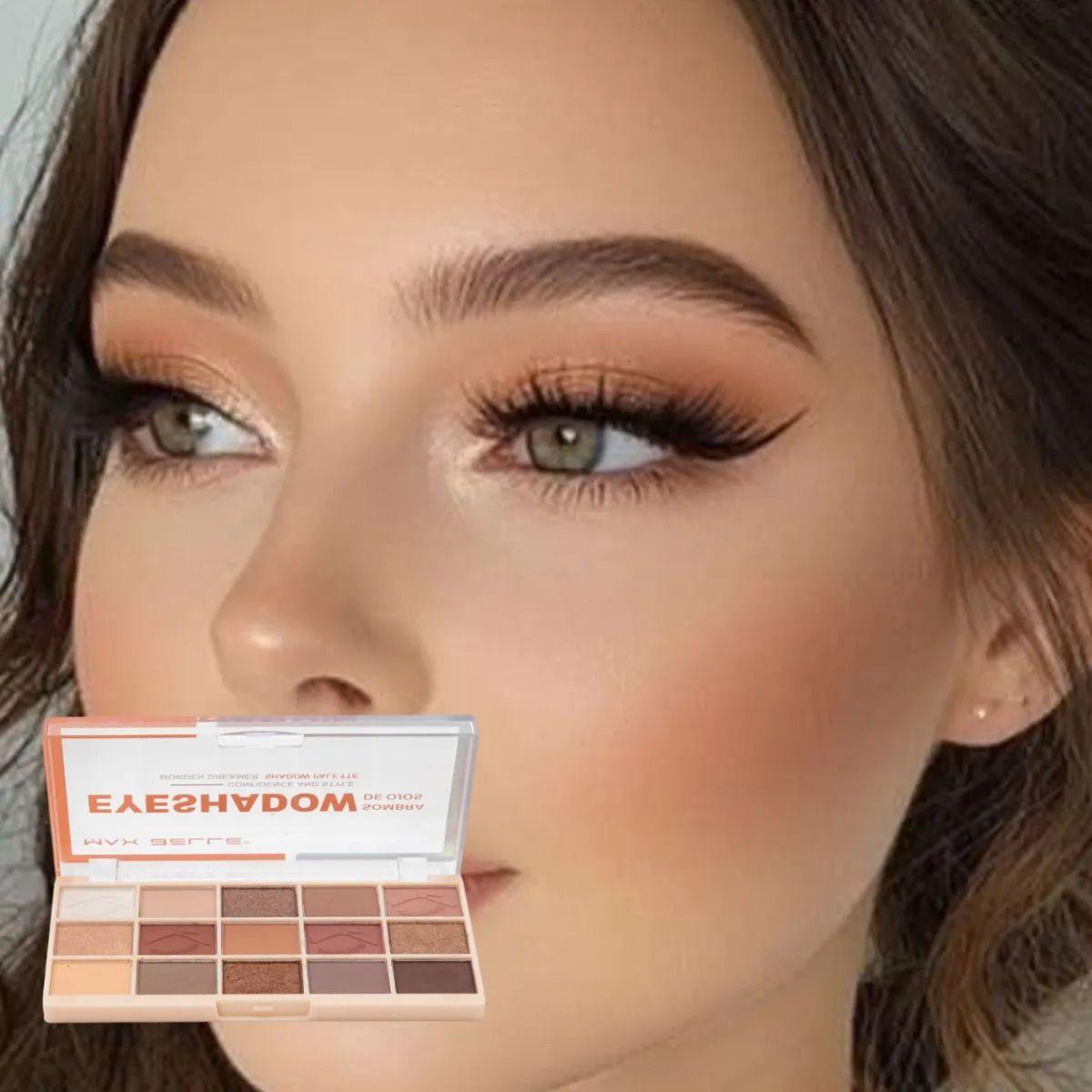 Paleta Sombras Ojos 15 Tonos Pigmentación Profesional ALJ-7