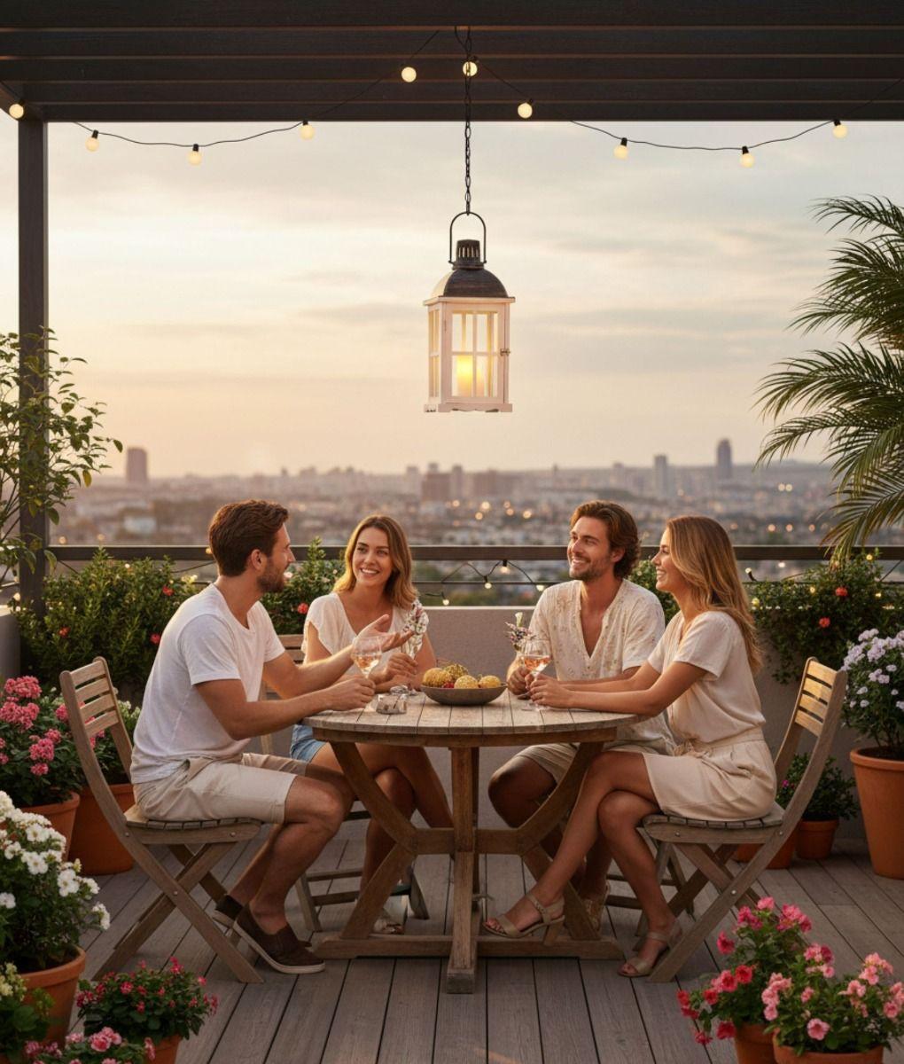 Portavelas Decorativo Paneles Hogar Multifuncional Jhn-3