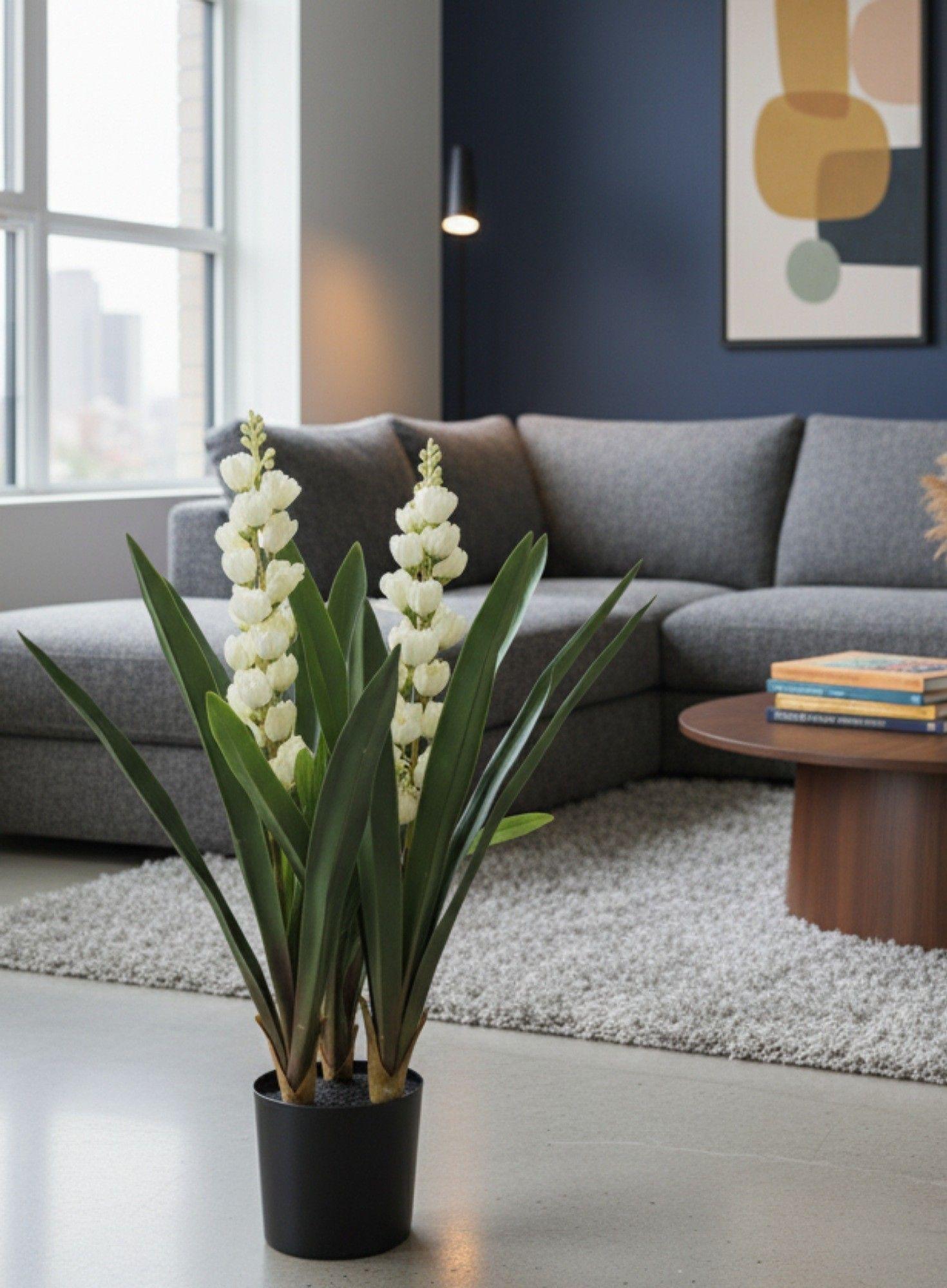 Planta Artificial Decorativa Flores Espiga Adorno Hogar Jhn-5