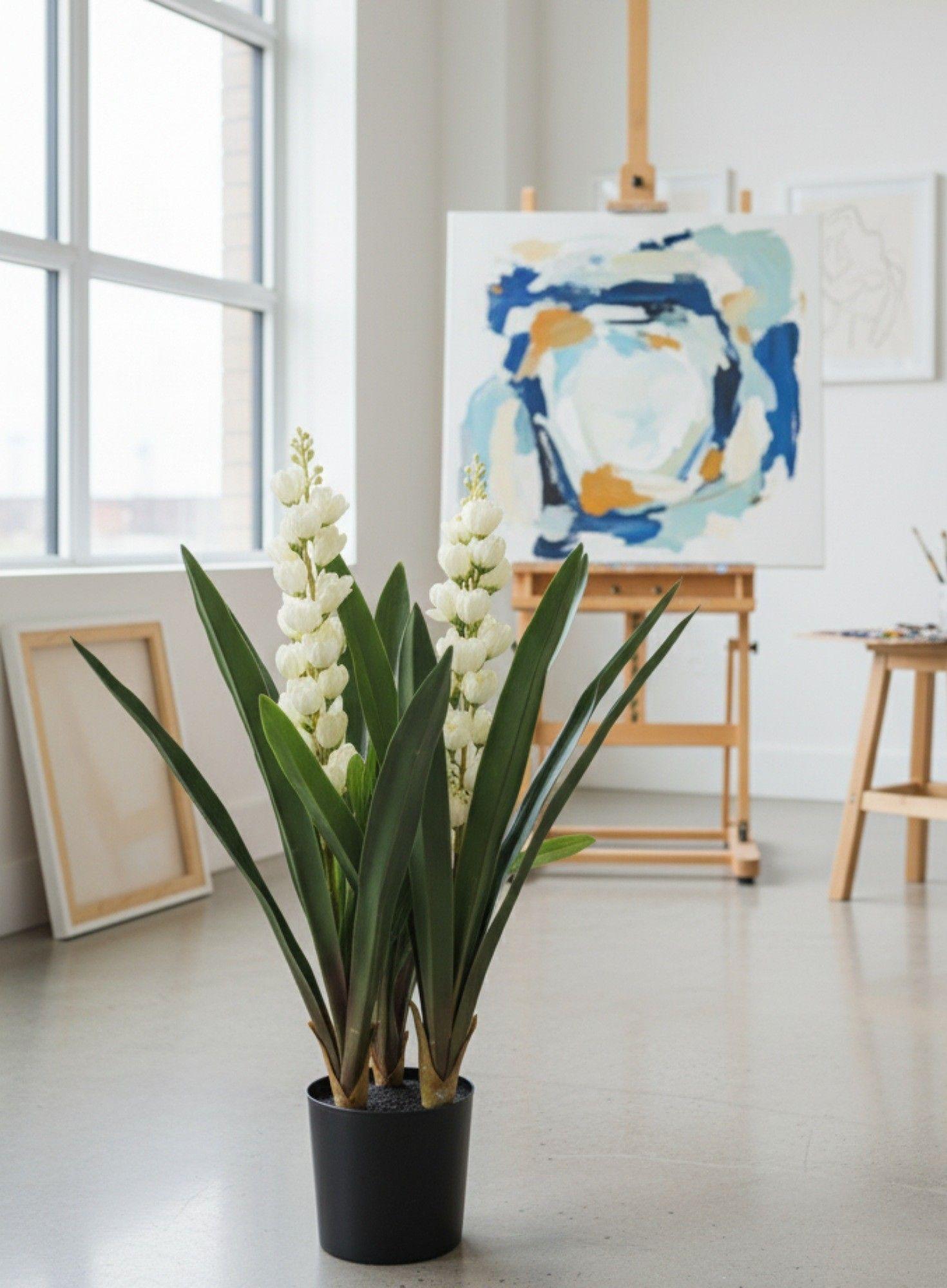 Planta Artificial Decorativa Flores Espiga Adorno Hogar Jhn-7