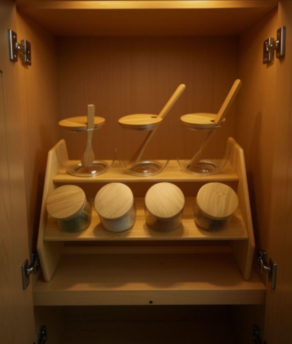 Juego Recipiente Almacenamiento Soporte Contenedor Jhn-9