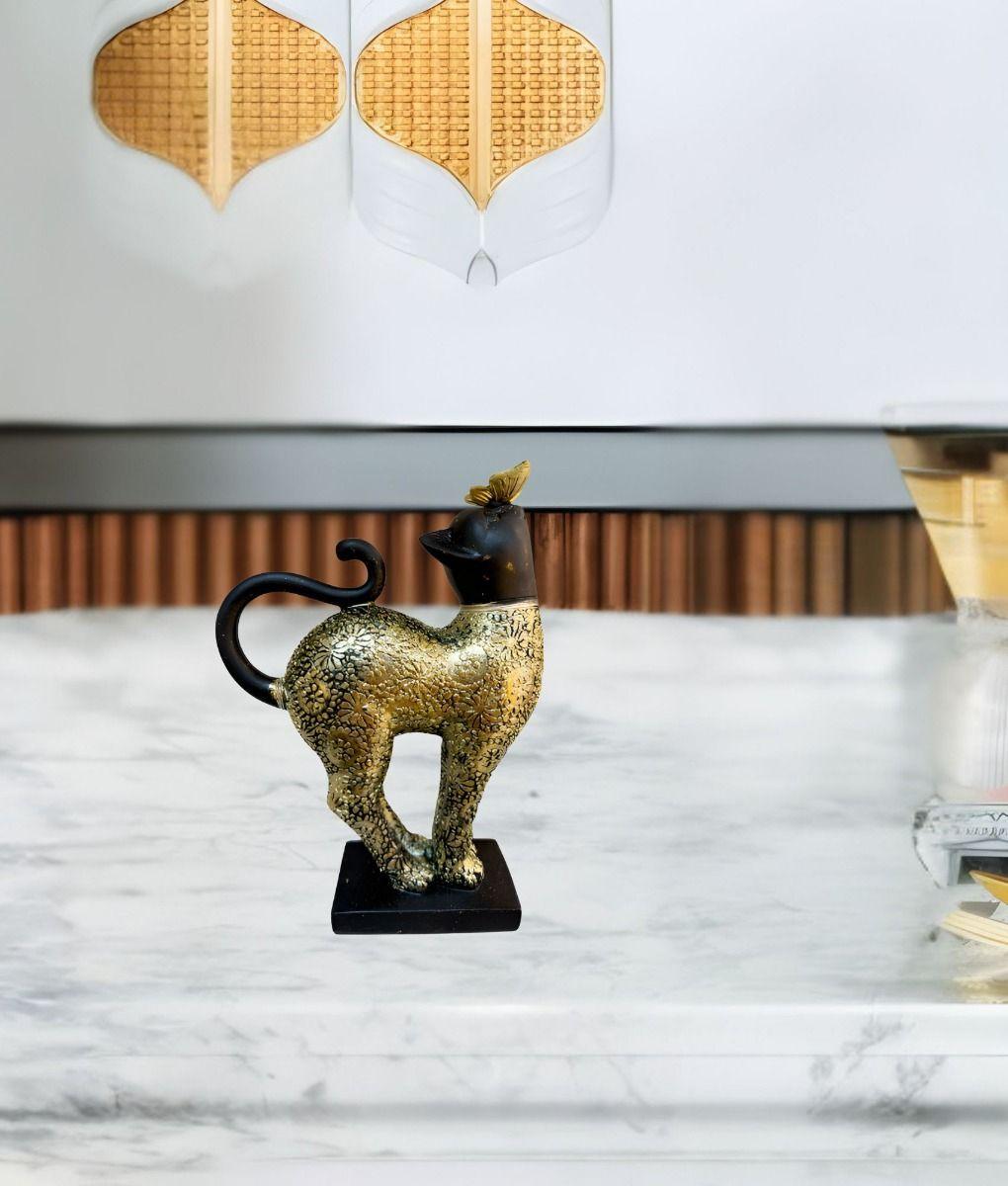 Estatua Elegante Figura Decorativa Gato Adorno Hogar Jhn-6