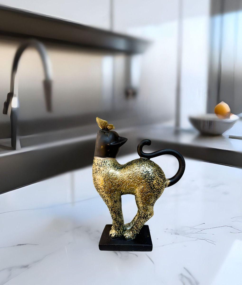 Estatua Elegante Figura Decorativa Gato Adorno Hogar Jhn-8