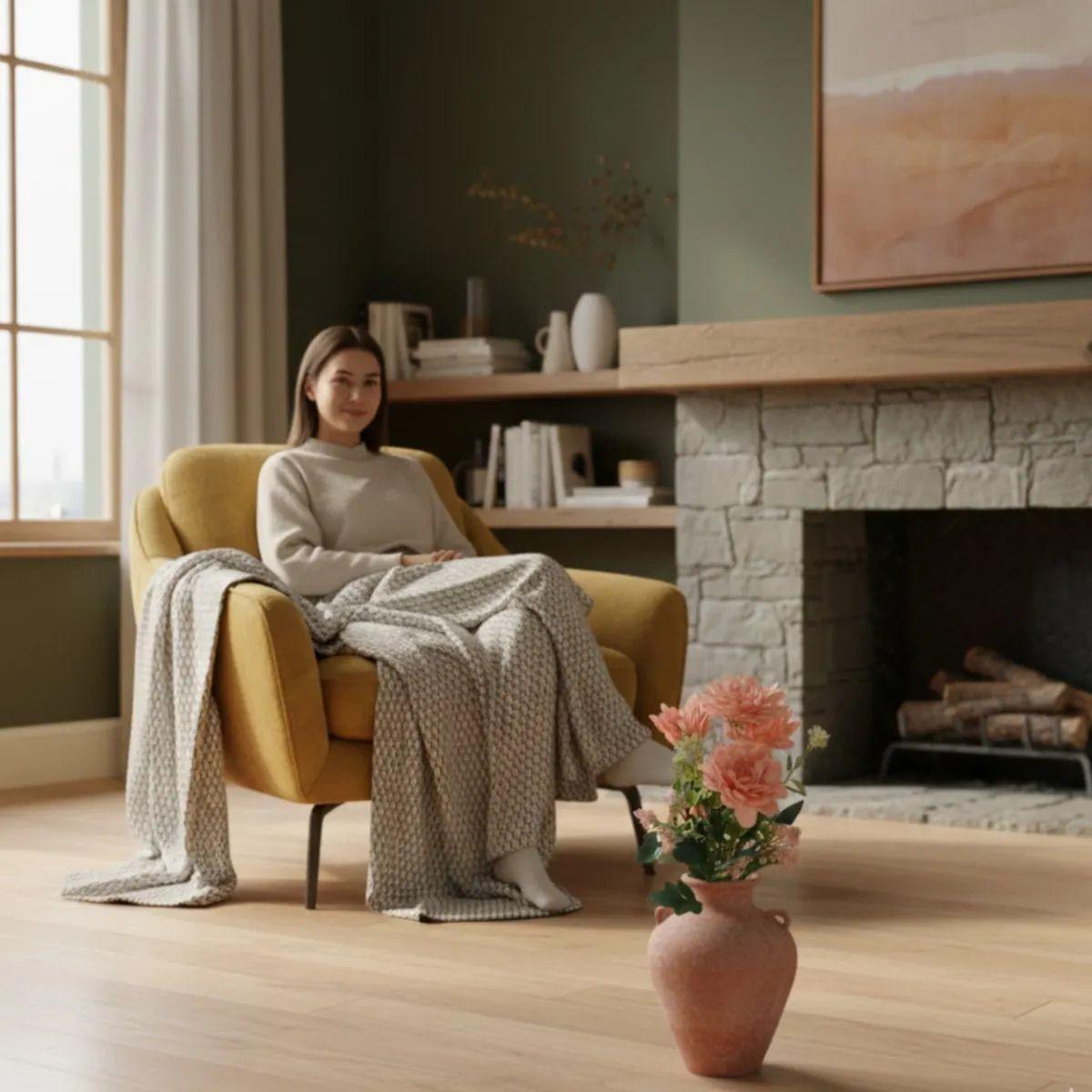 Set 2 Ramo Floral Elegancia Atemporal Adorno Artificial Jhn-6